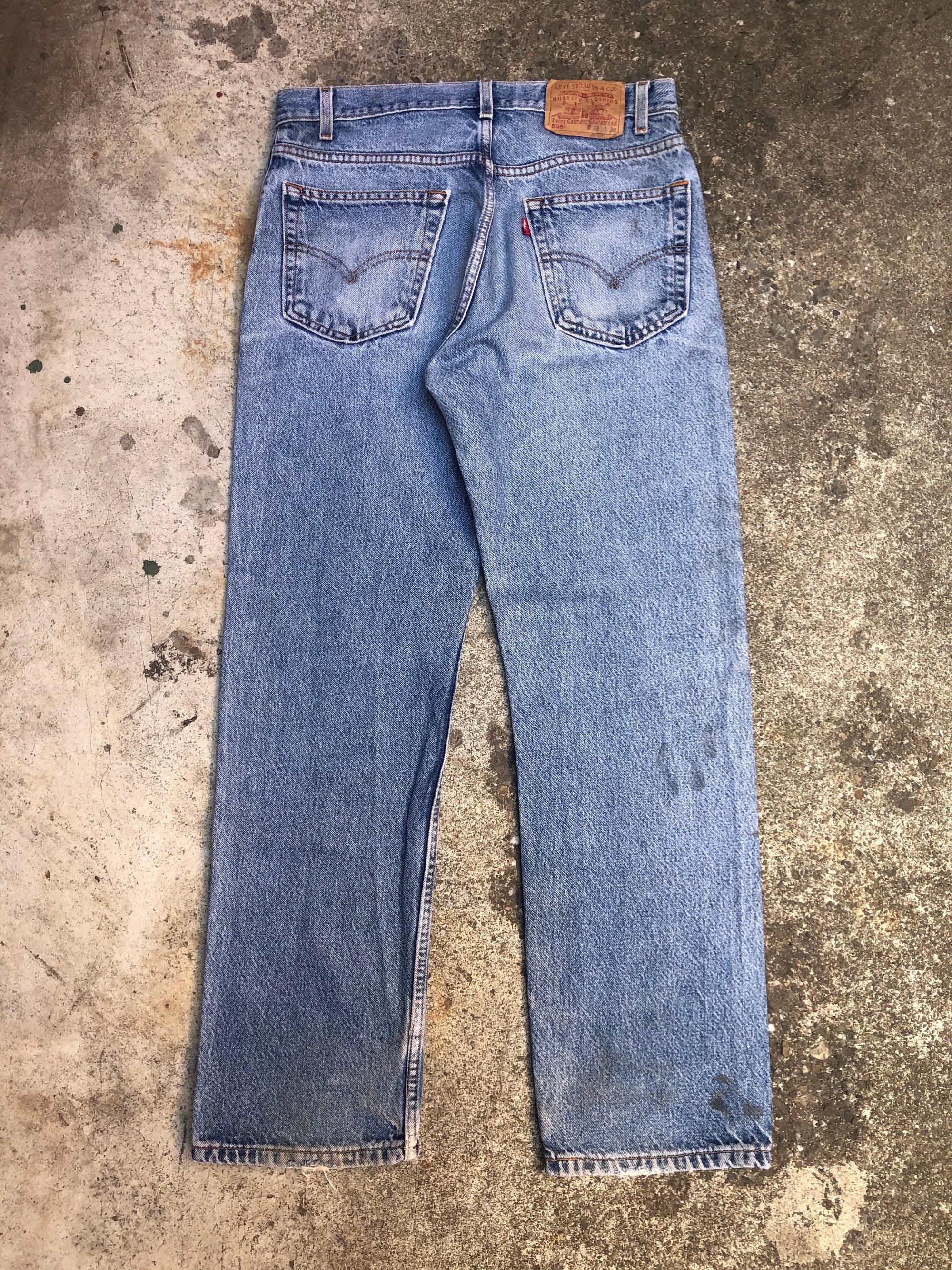 1990s Levis 505 Worn In Blue (32X30)