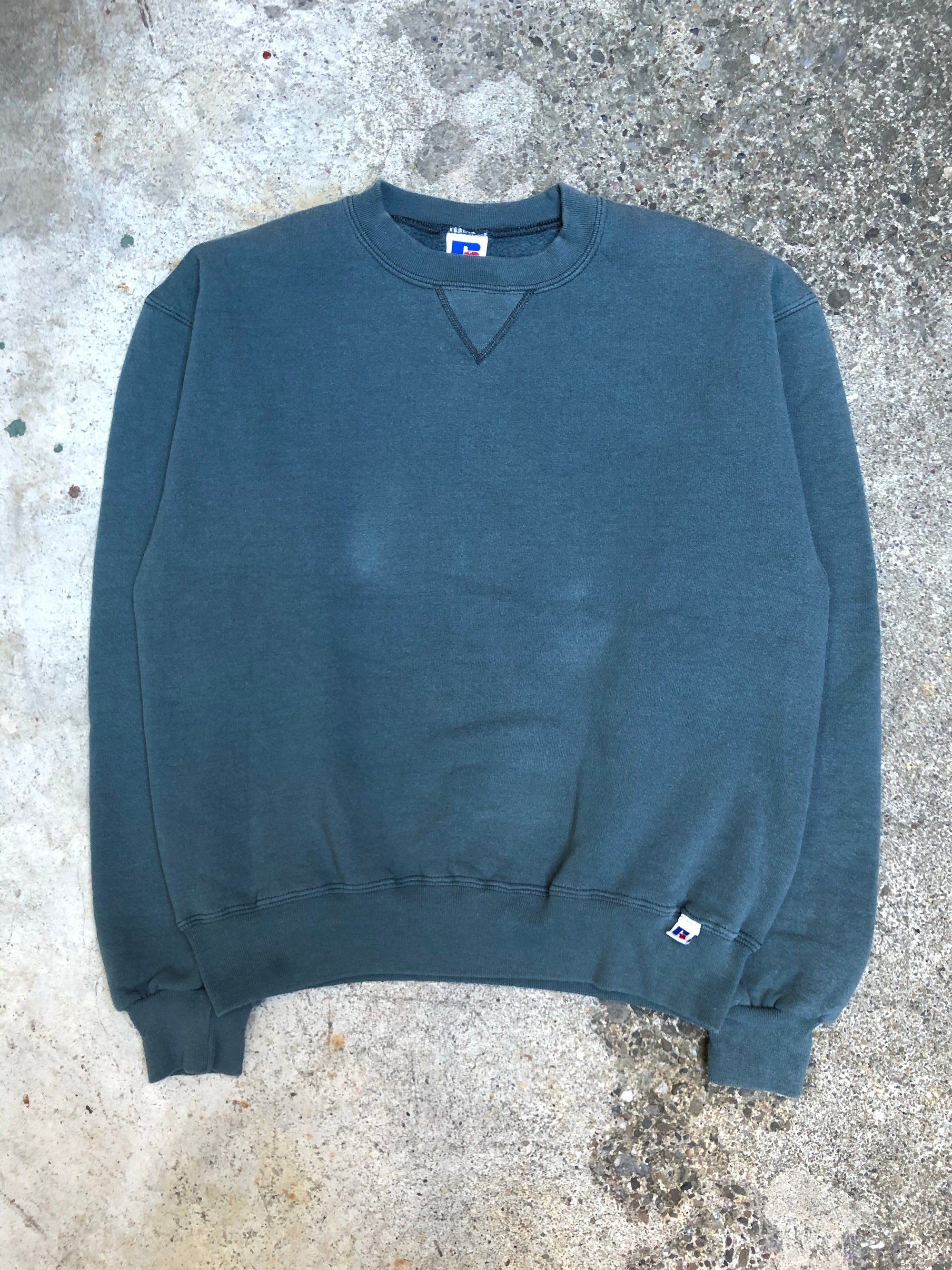 1990s Russell Sea Foam Blank Sweatshirt