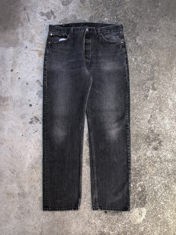 1990s Levis Repaired Faded Black 501 (34X30)