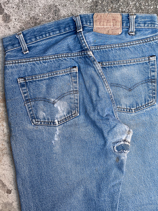 1980s Levi’s Repaired Faded Blue 501 (31X29)