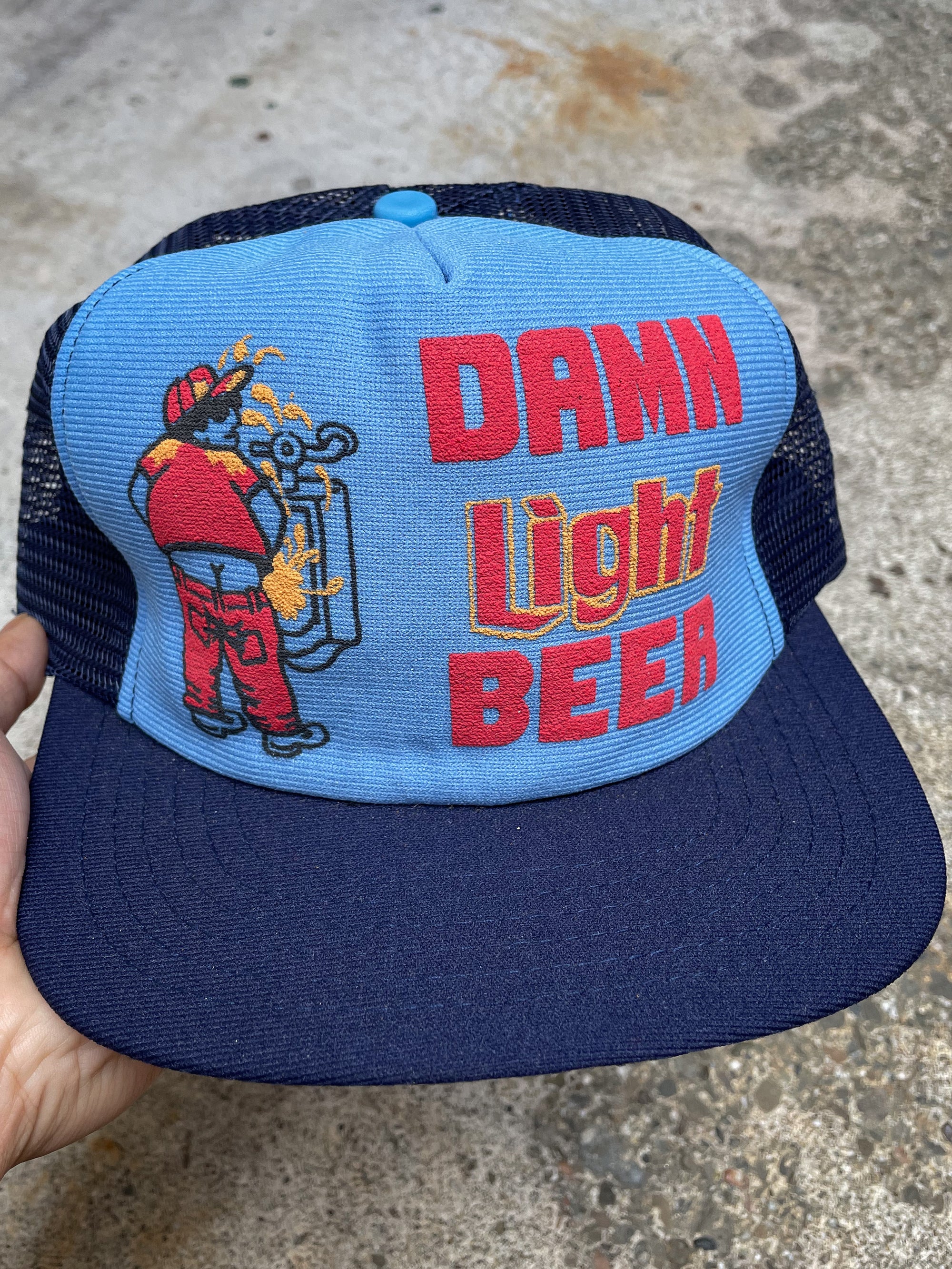 1980s “Damn Light Beer” Trucker Hat