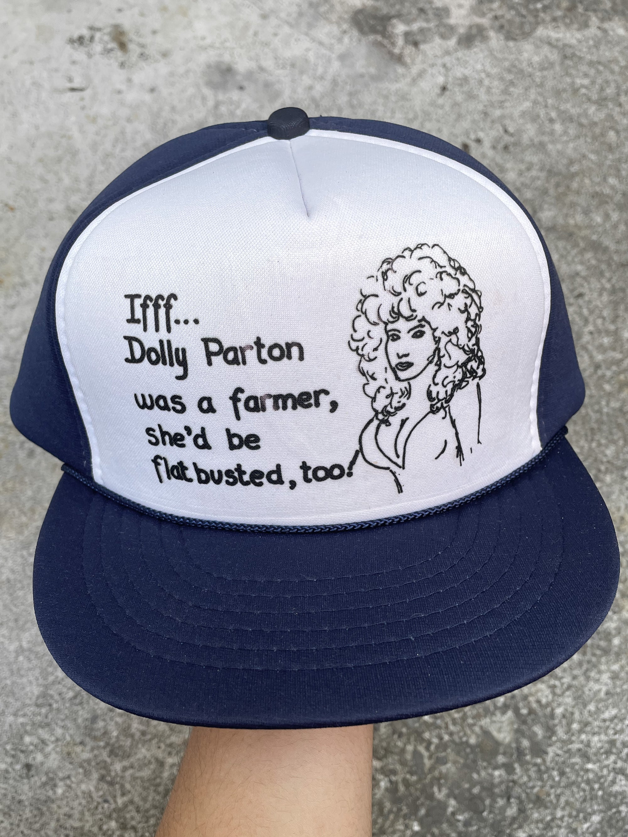 1990s “If Dolly Parton Was A Farmer…” Trucker Hat