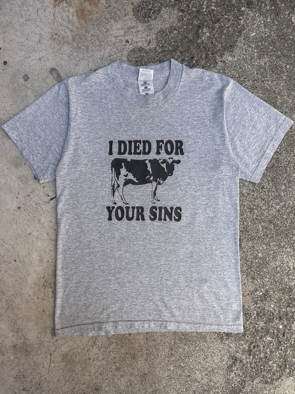 1990s “I Died For Your Sins” Heather Grey Tee