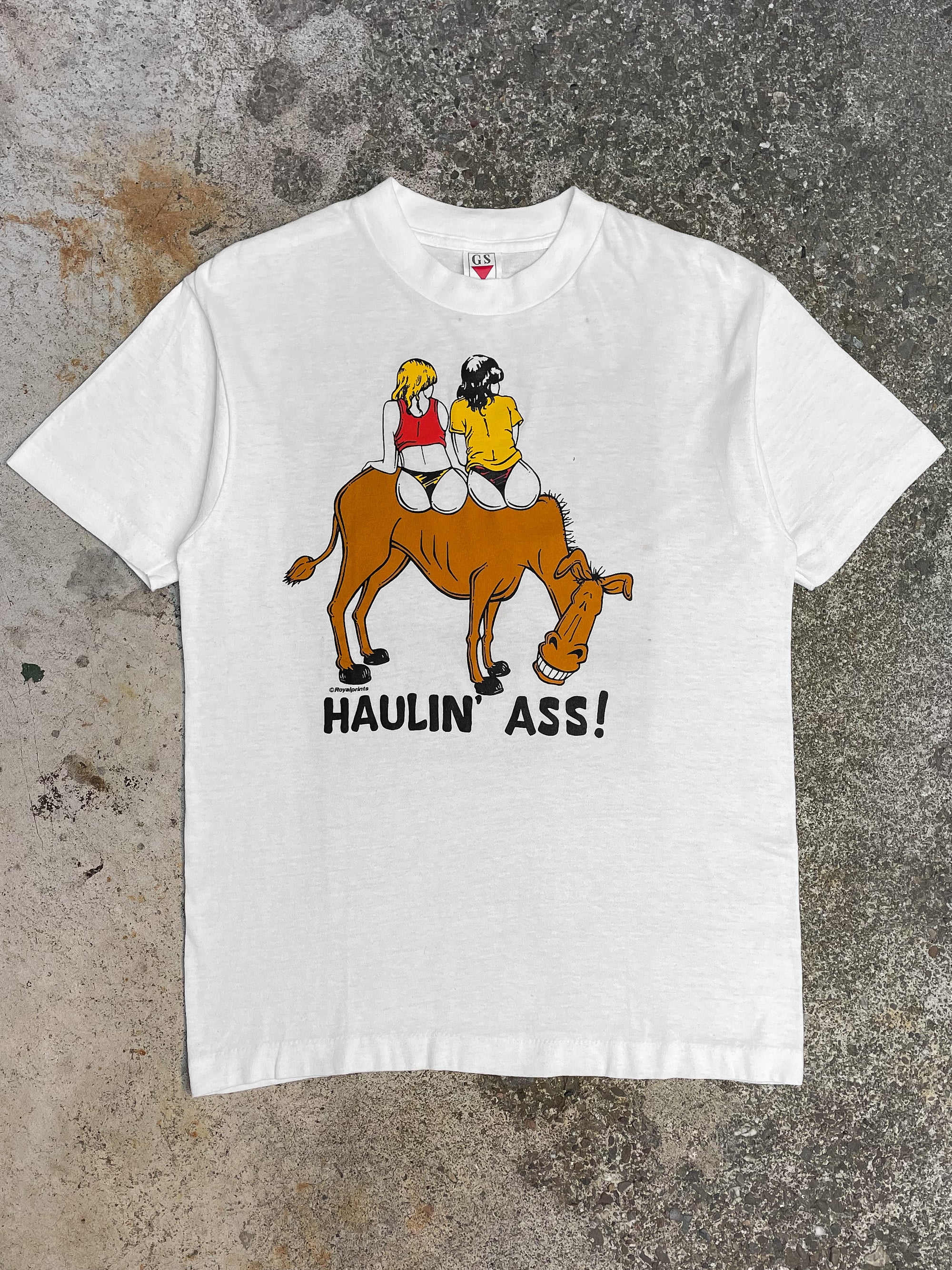 1990s “Haulin’ Ass!” Single Stitched Tee (S)