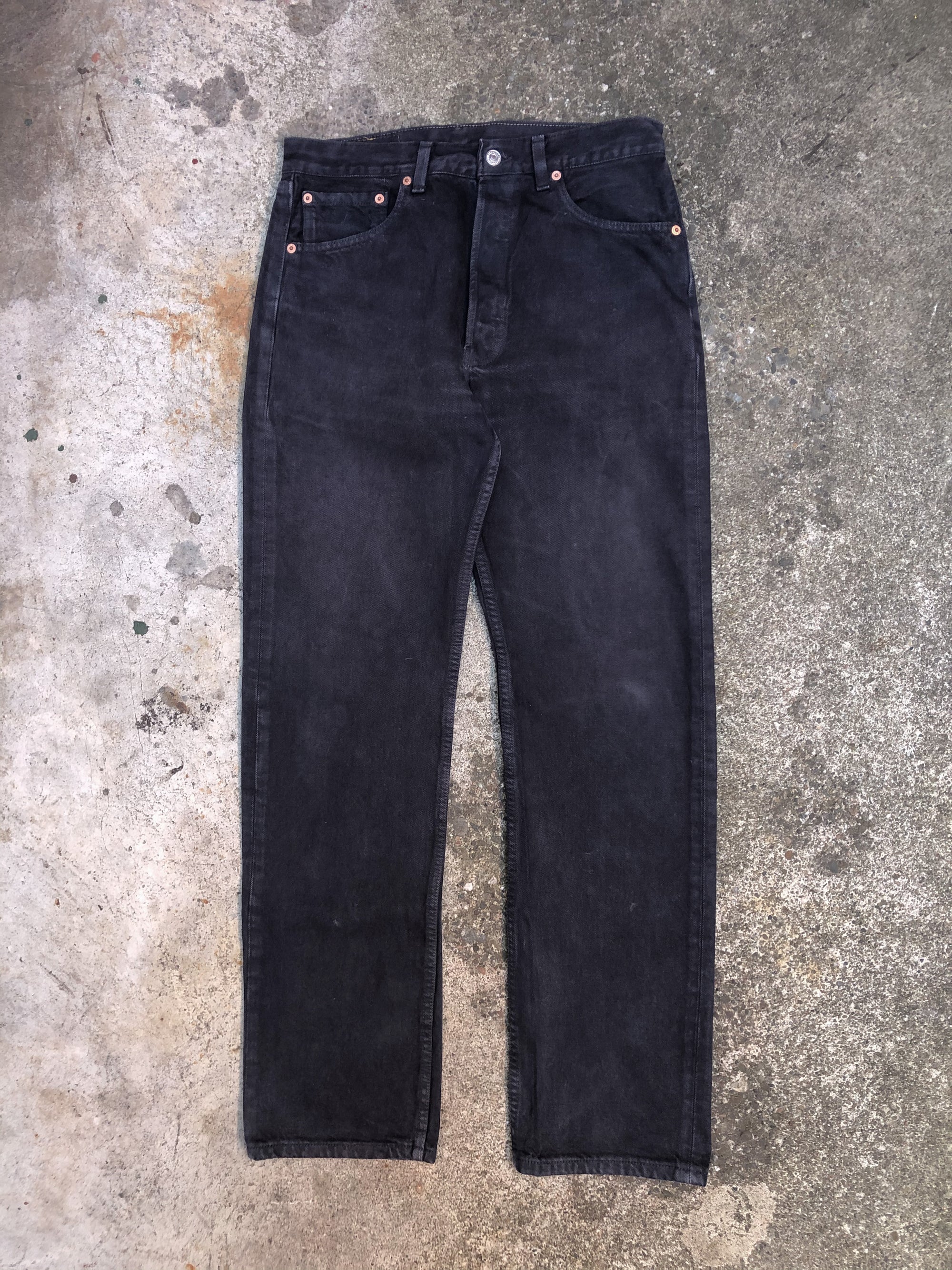 1990s Levis Faded Midnight Oil 501 (31X30)