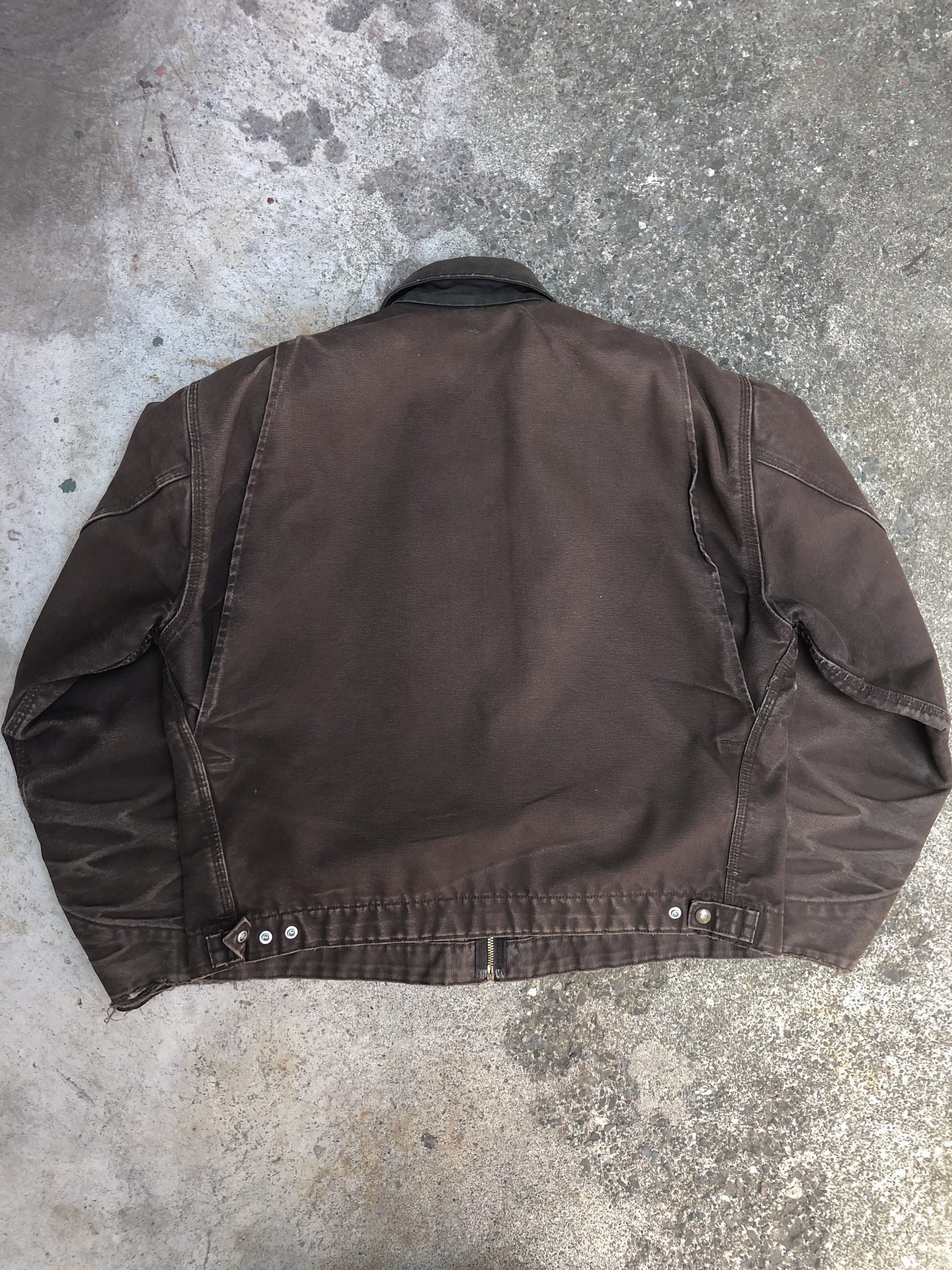 Vintage Carhartt Faded Dark Brown Lined Work Jacket (M/L)