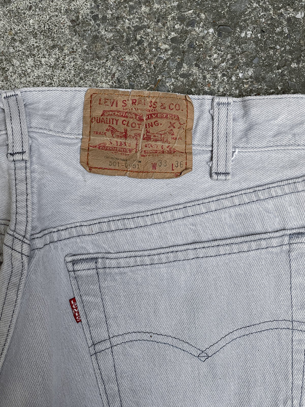 1980s Levi’s Light Grey 501 (31X33)