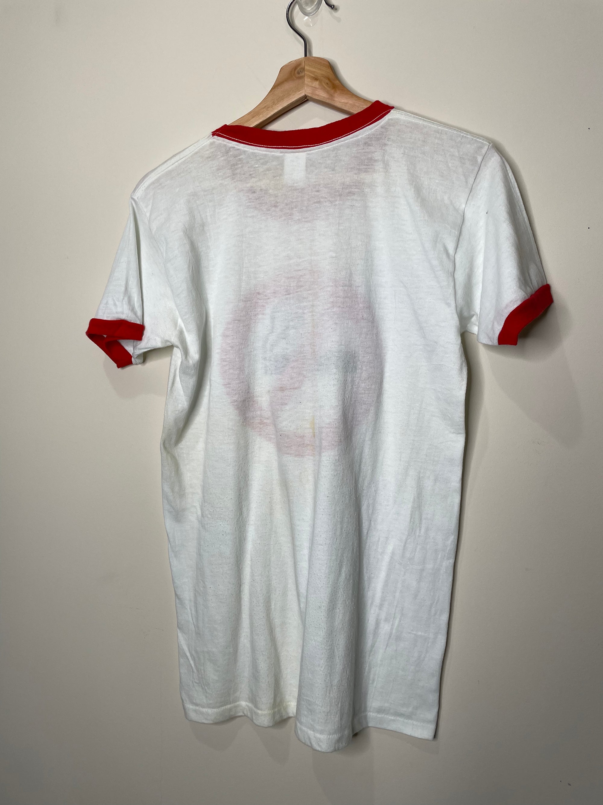 1980s “No Smoking” Single Stitched Ringer Tee