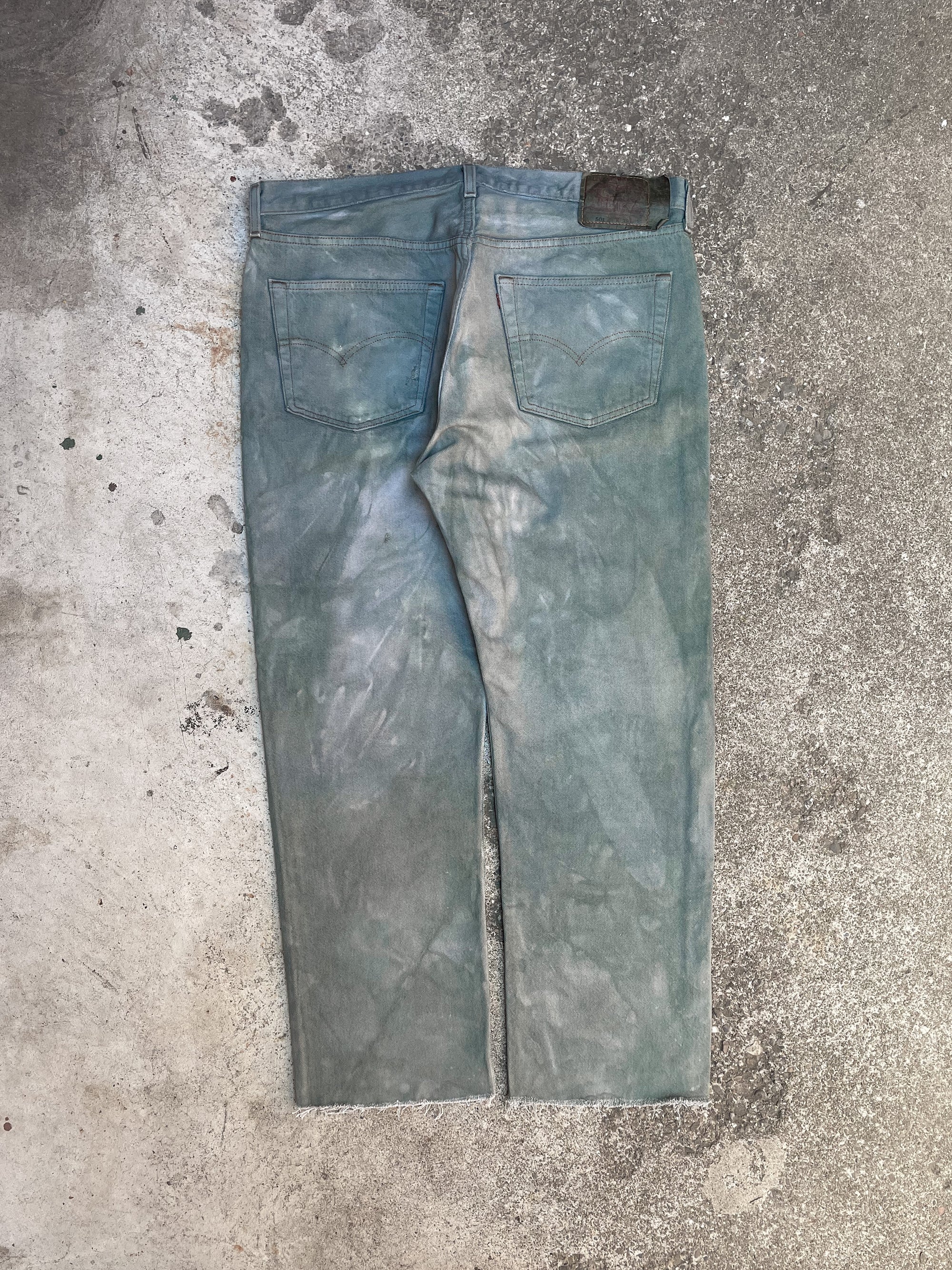 1990s Levi’s Hippie Overdye Green 501 (36X27)