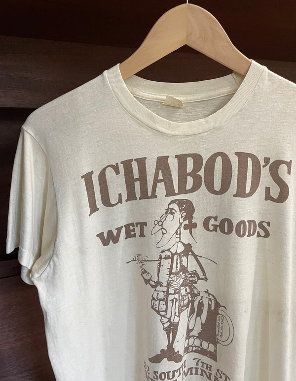 1970s “Ichabod’s Wet Goods” Cream Single Stitched Tee