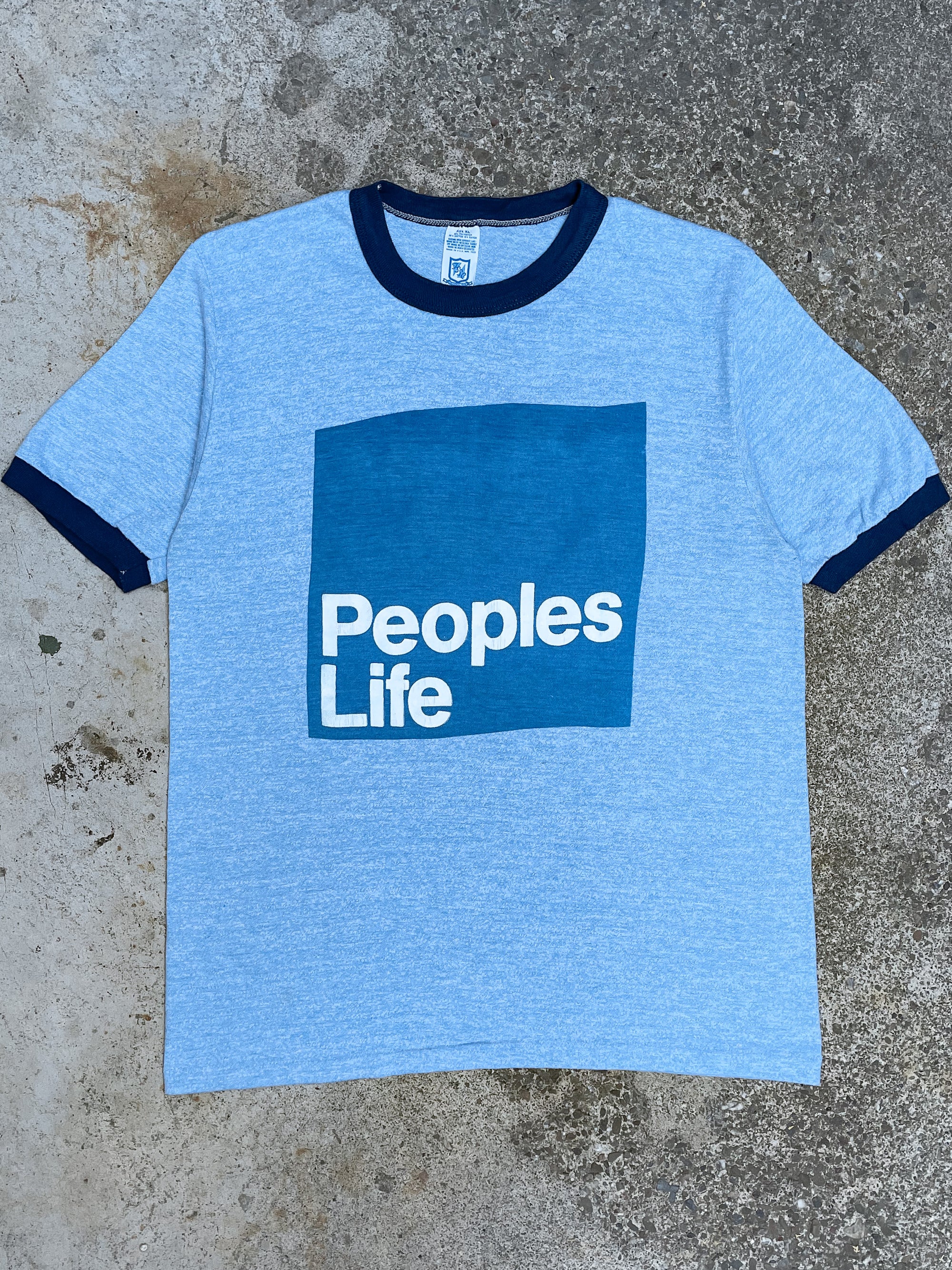 1980s “Peoples Life” Single Stitched Ringer Tee