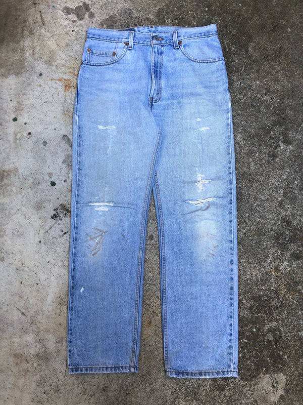 1990s Levis Worn In Blue 505 (33X29)