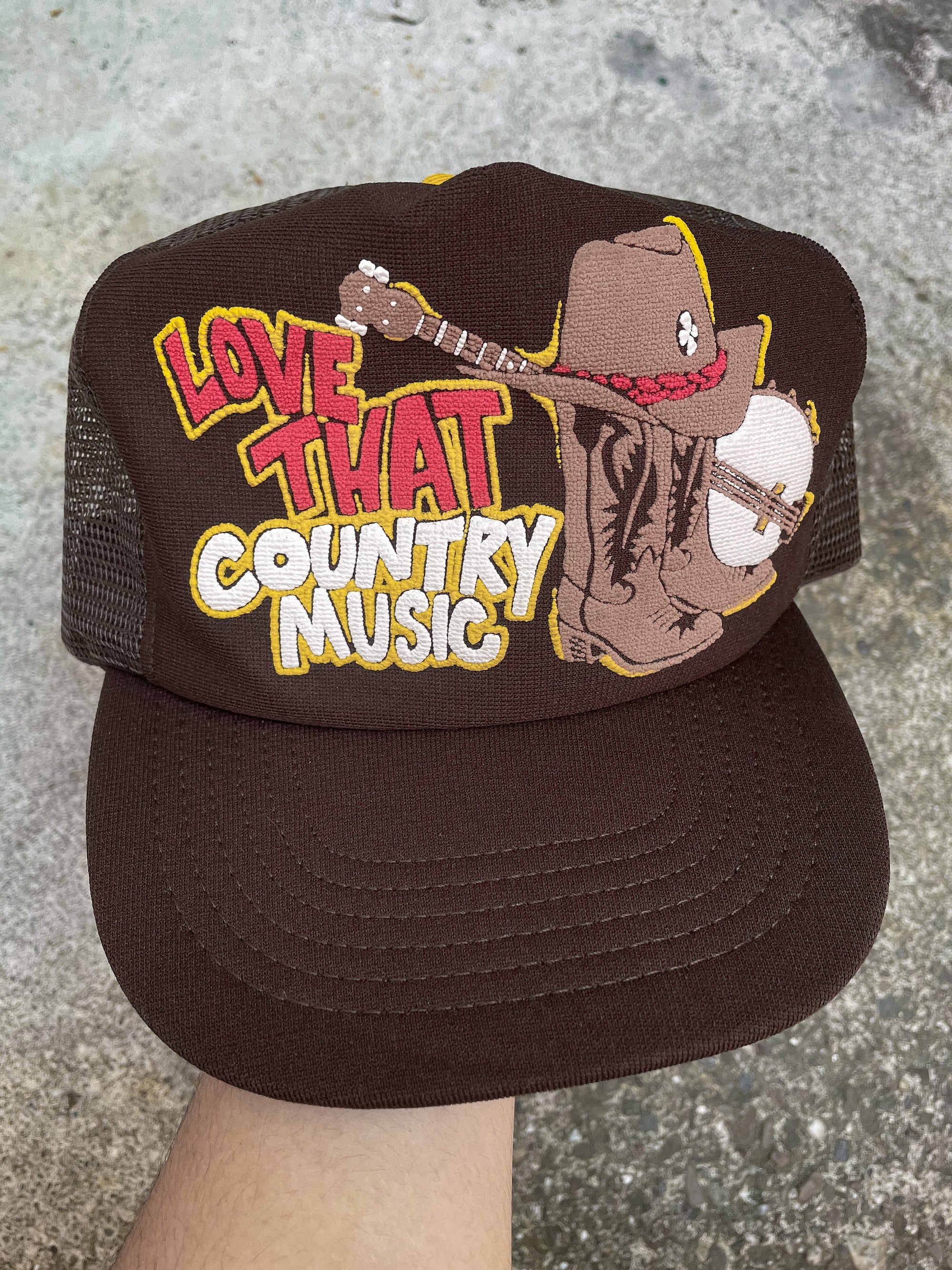 1980s “Love That Country Music” Trucker Hat