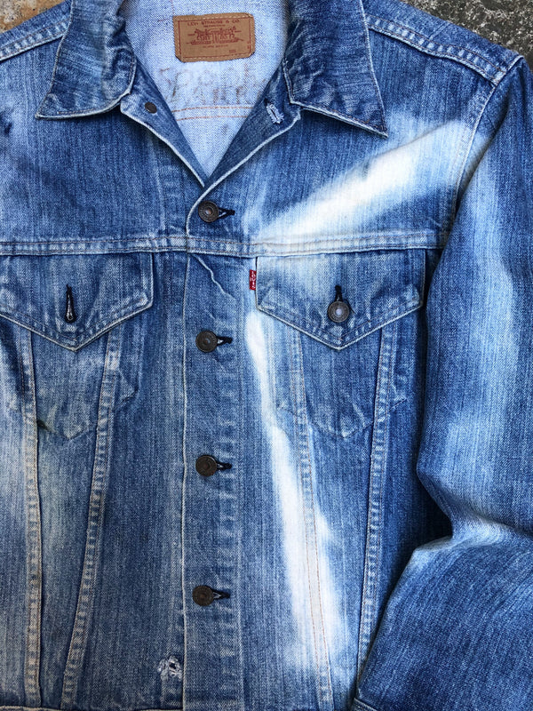 1970s Levis Sun Bleached Blue Denim Jacket