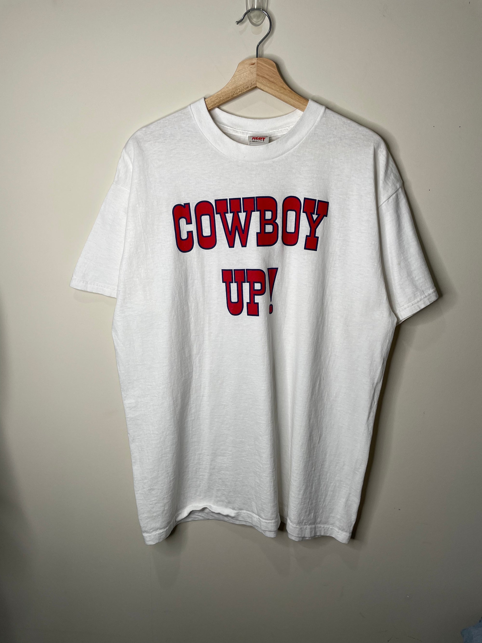 Vintage 00s “Cowboy Up!” Tee (XL)