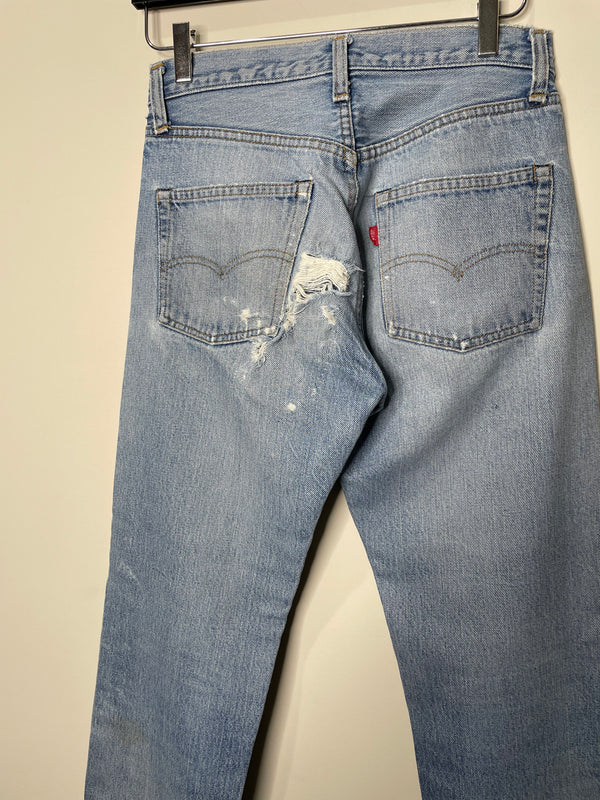 1970s Levi’s Faded Blue 501 Selvedge Redline (27X31)