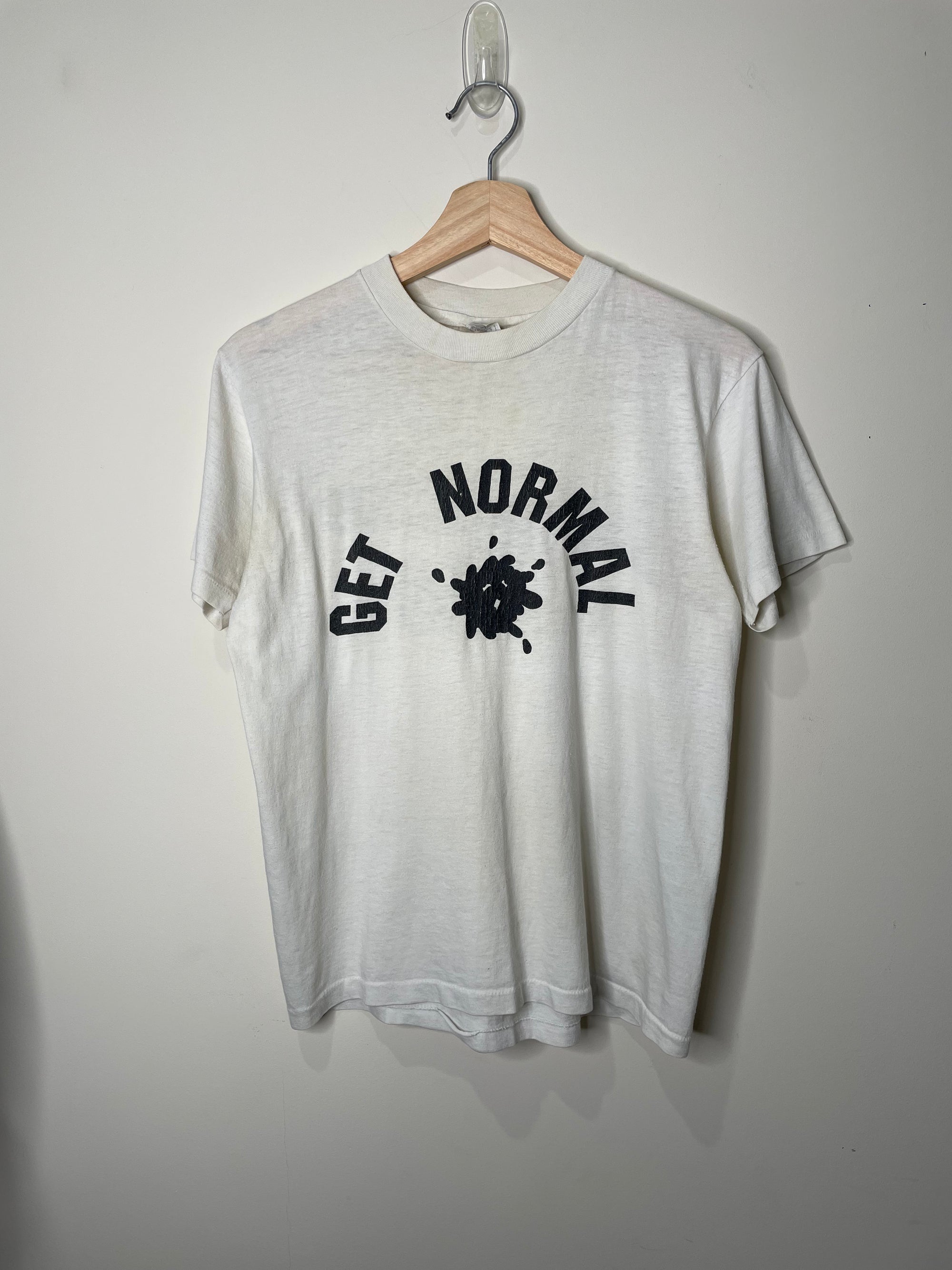 1980s “Get Normal” Single Stitched Tee (S/M)