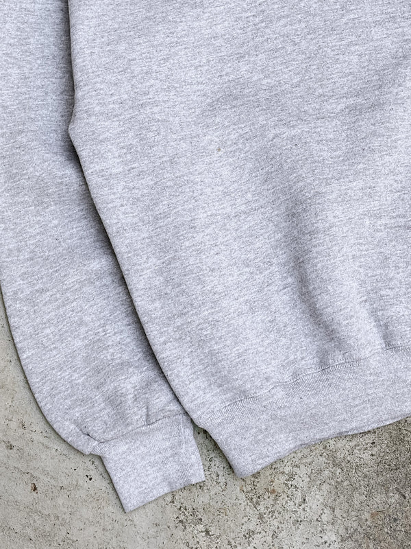 1990s Russell Heather Grey Blank Sweatshirt