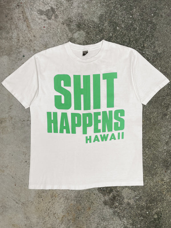 1980s “Shit Happens” Single Stitched Tee (L/XL)