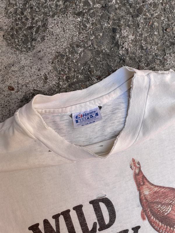 1990s Thrashed “Not Your Common Swallow” Hanes Beefy Tee