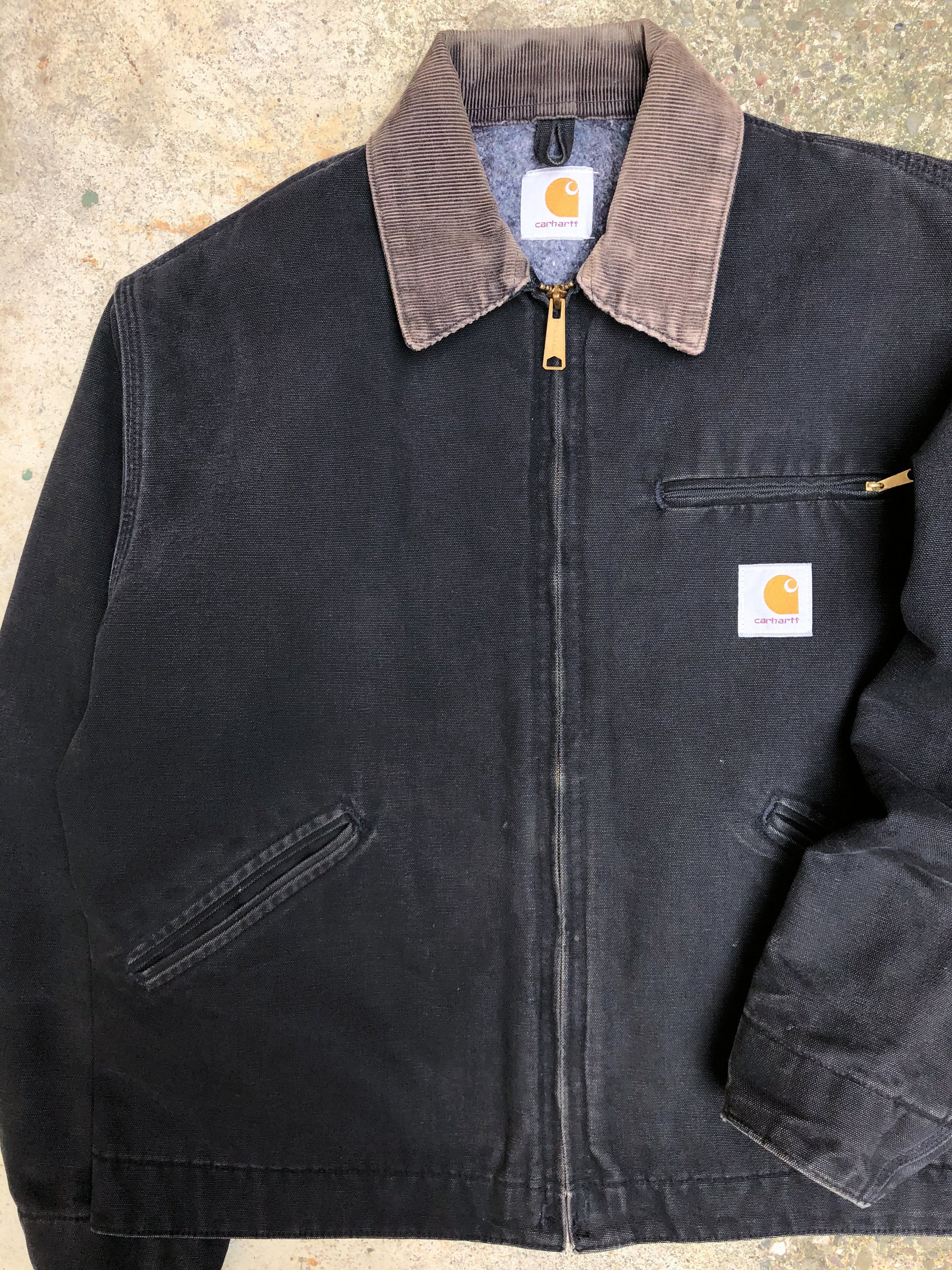 1990s Carhartt Black Lined Work Jacket (M)