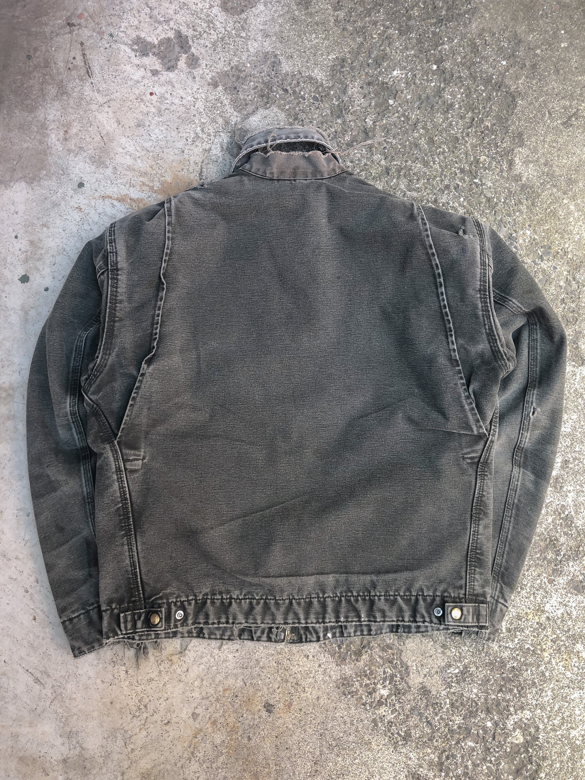 Vintage Carhartt Faded Moss Green Lined Work Jacket (L)