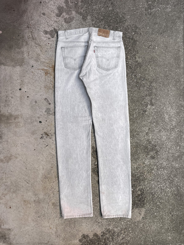 1980s Levi’s Repaired Faded Light Grey 501 (32X35)