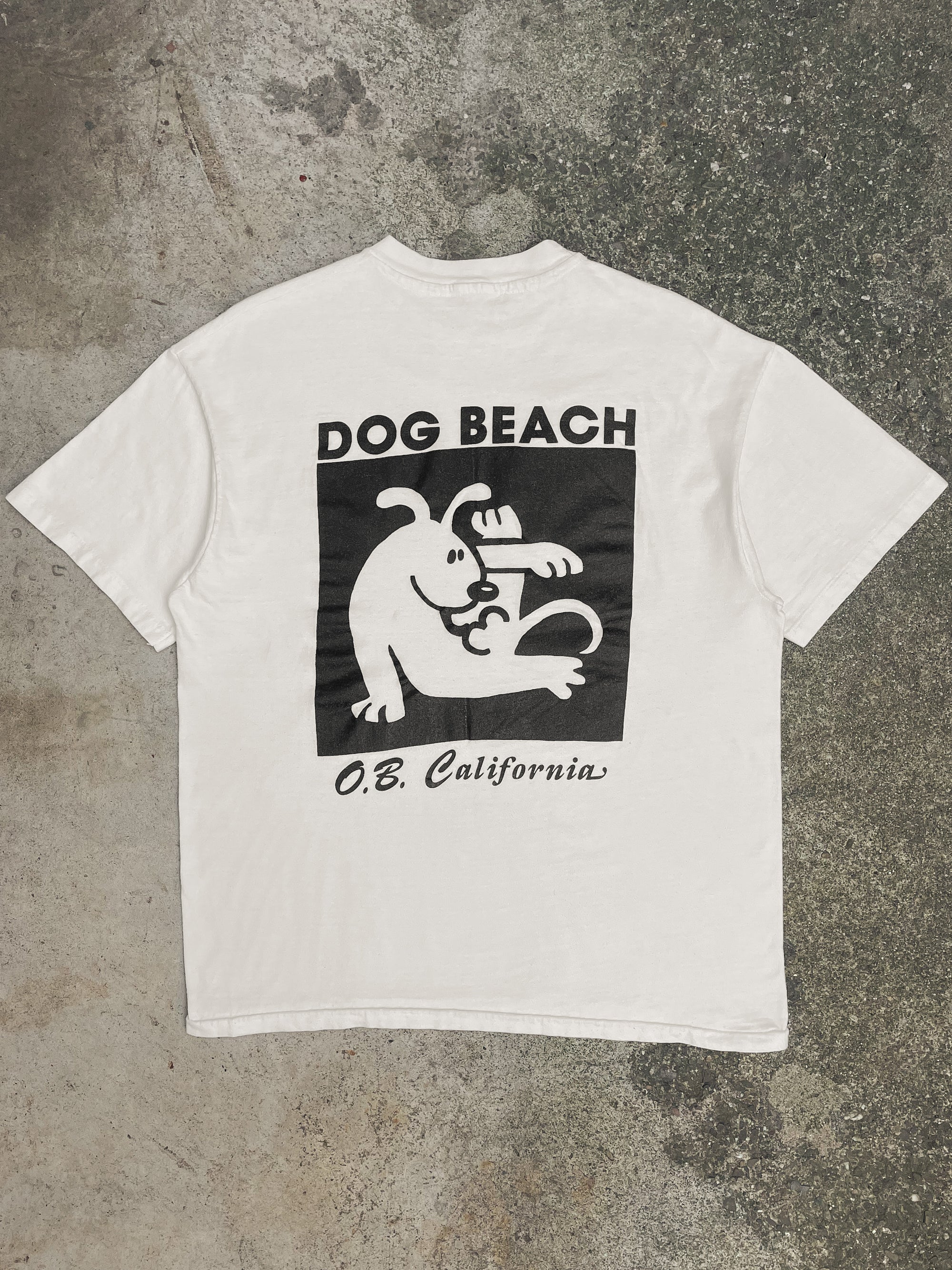 1990s “Dog Beach” Single Stitched Tee (L)