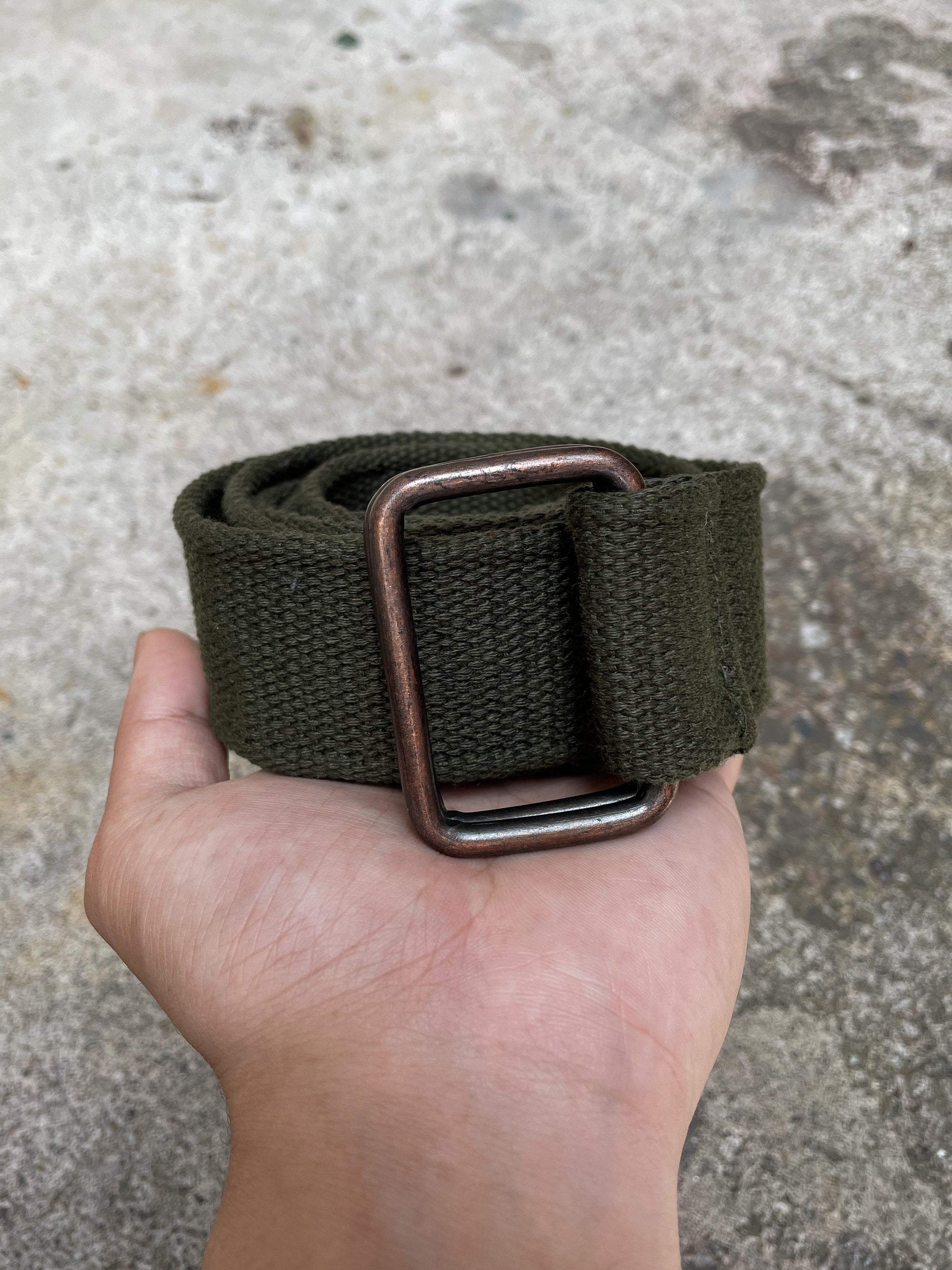 Vintage Military Canvas Belt