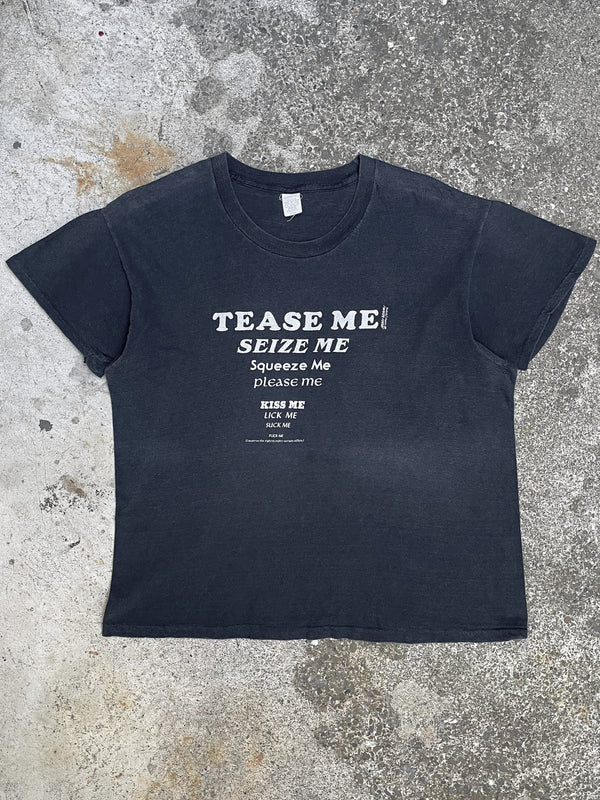 1970s/80s “Tease Me…” Faded Single Stitched Tee (M)