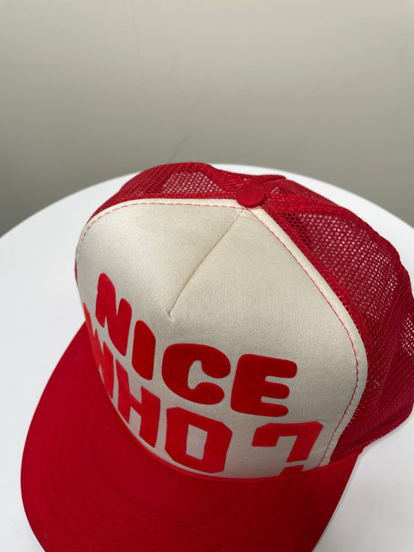 1990s “Nice Who?” Felt Trucker Hat