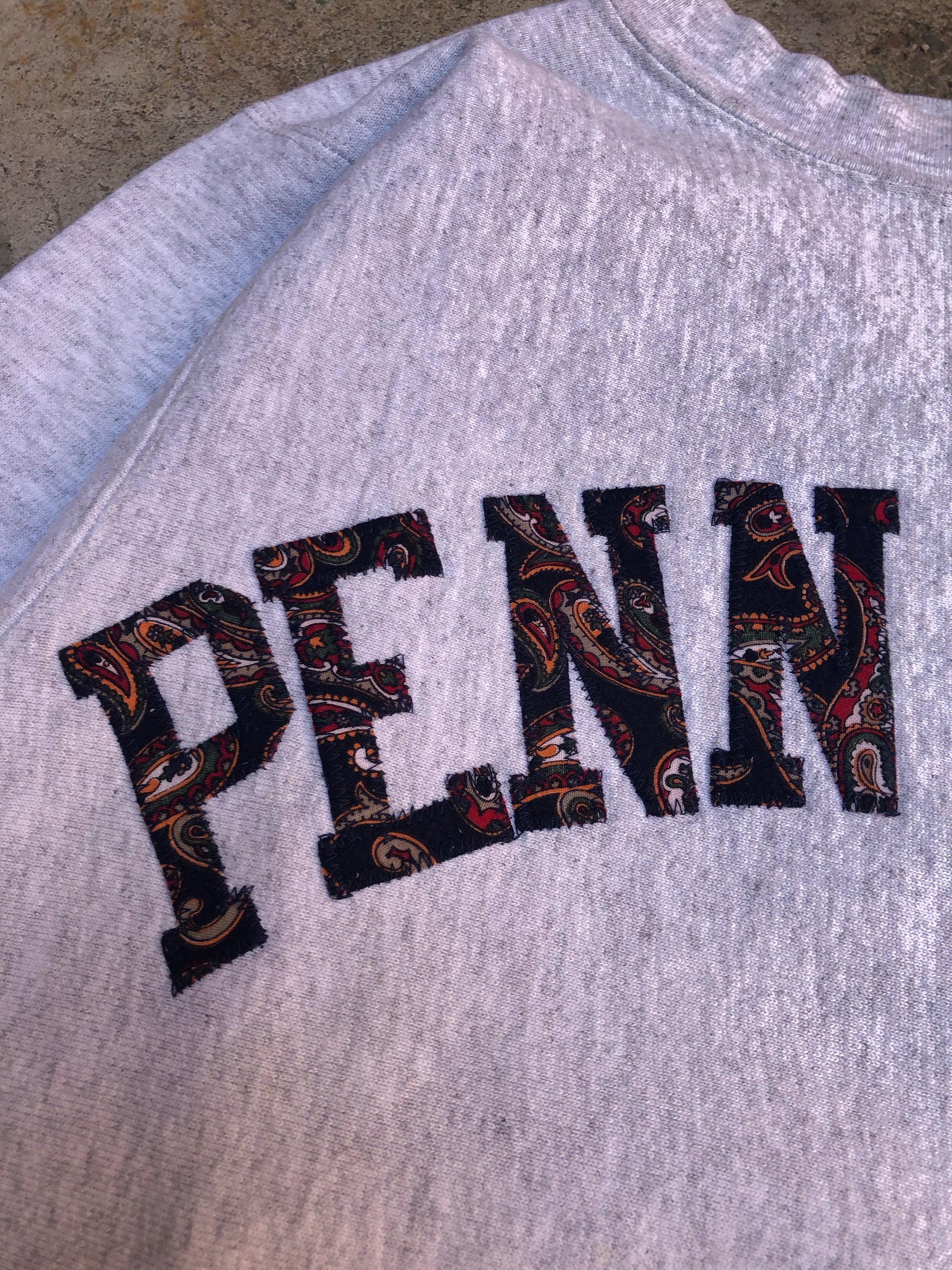 1990s Paisley Heather Grey “Penn State” Sweatshirt