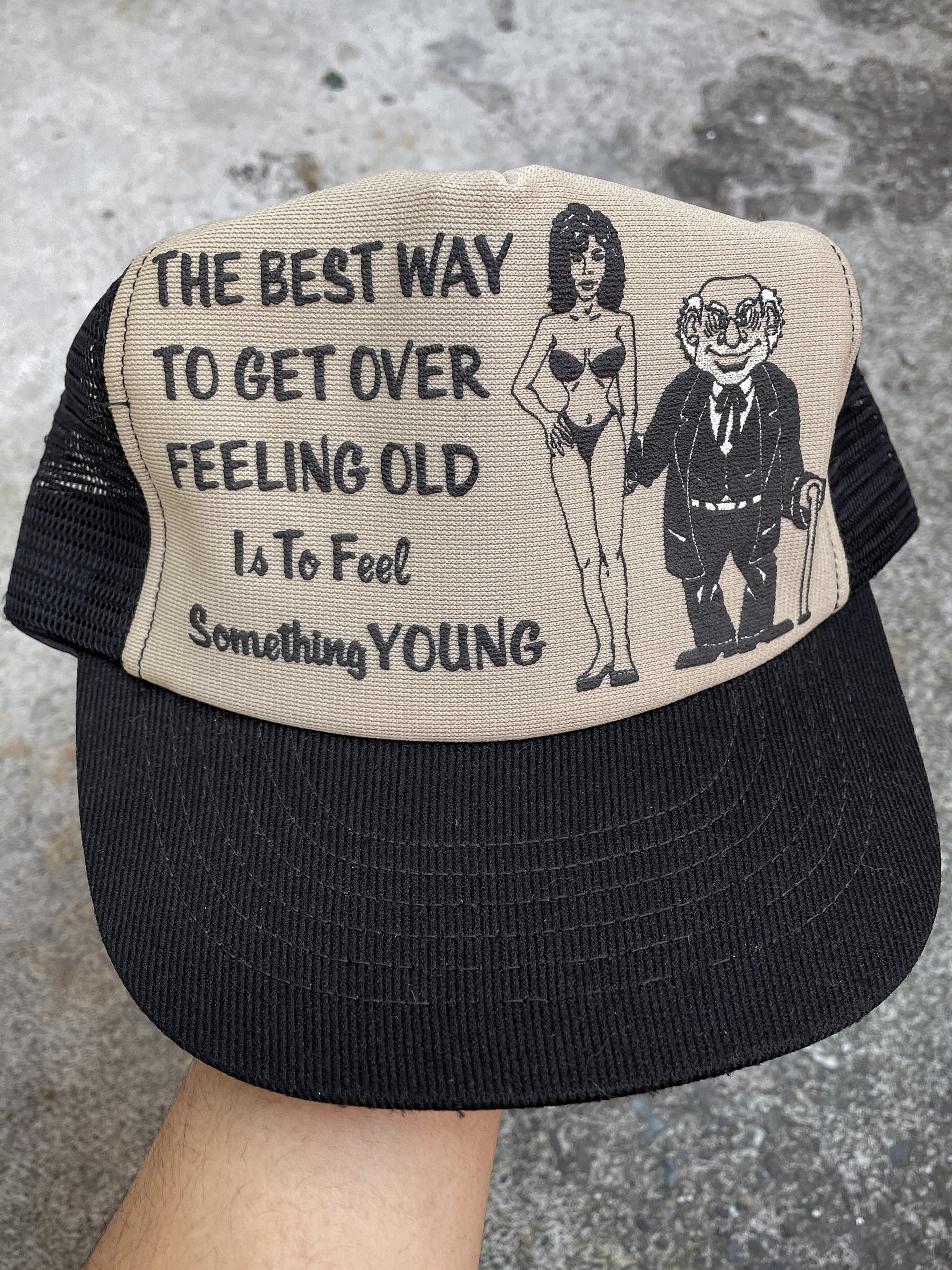 1980s “Get Over Feeling Old” Trucker Hat