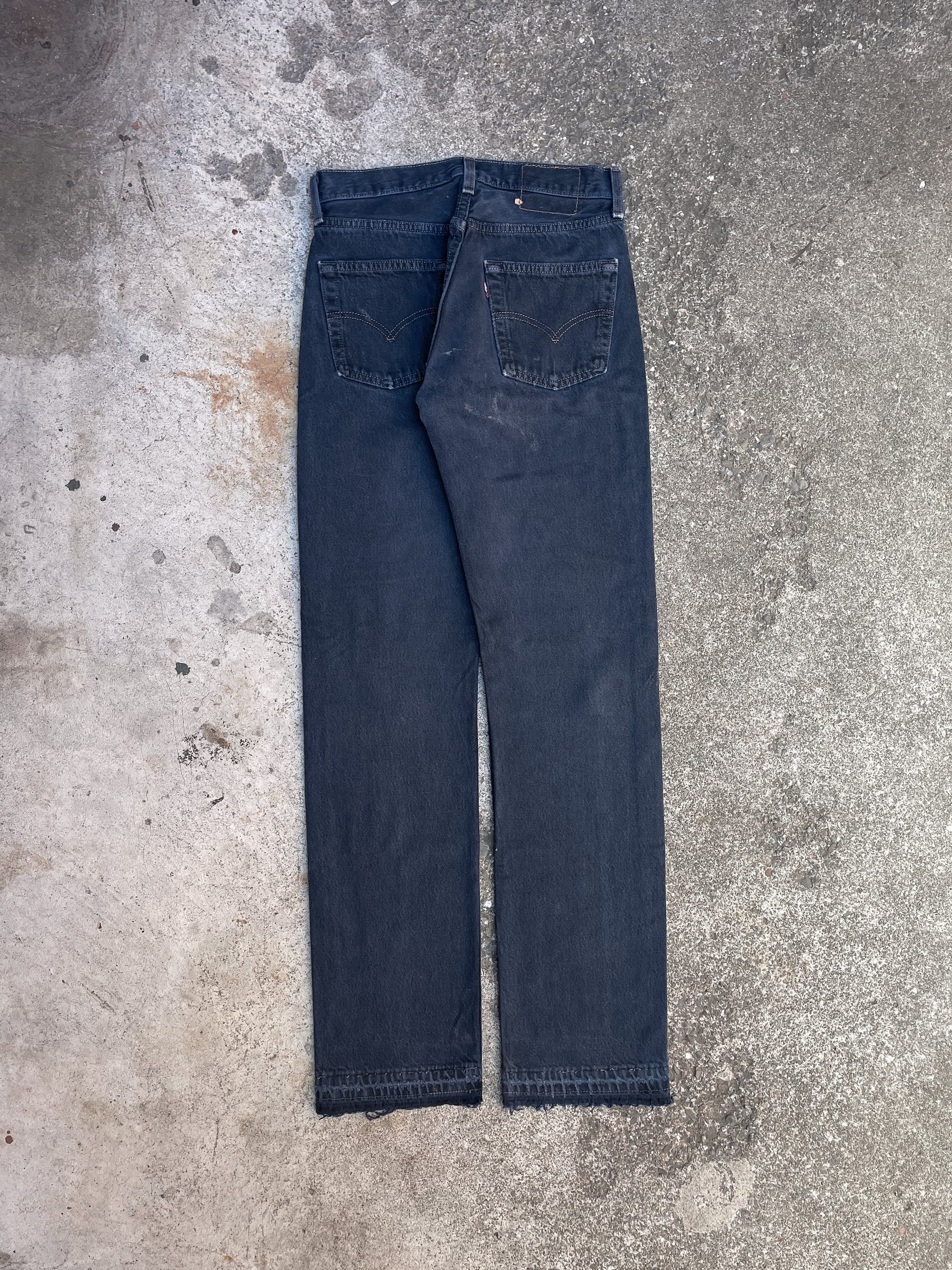 1990s Levi’s Faded Blue 501 Released Hem (26X32)