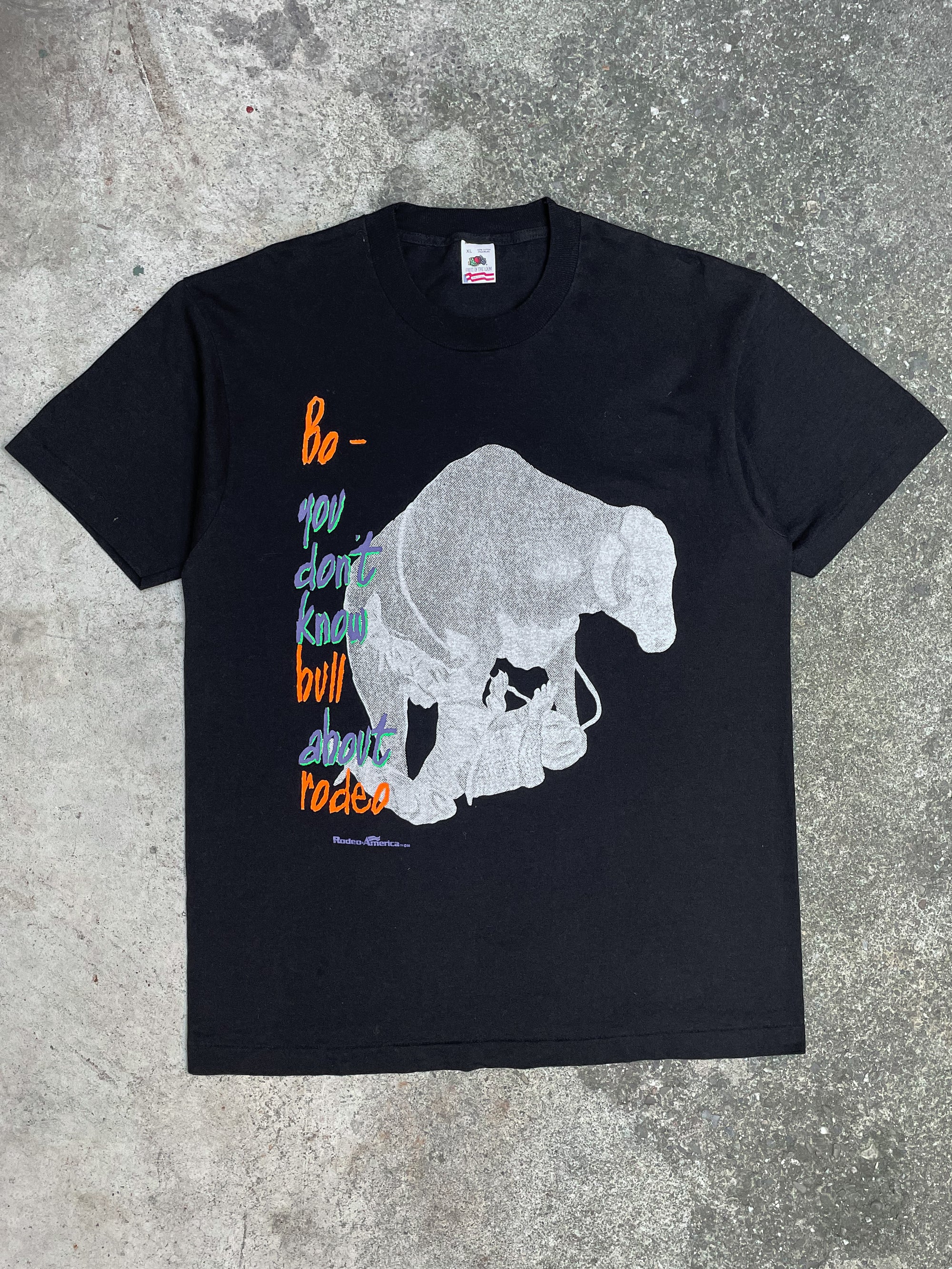 1990s “You Don’t Know Bull About Rodeo” Single Stitched Tee (L/XL)