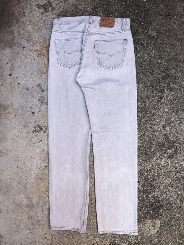 1980s Levis Faded Light Grey 501 (31X32)