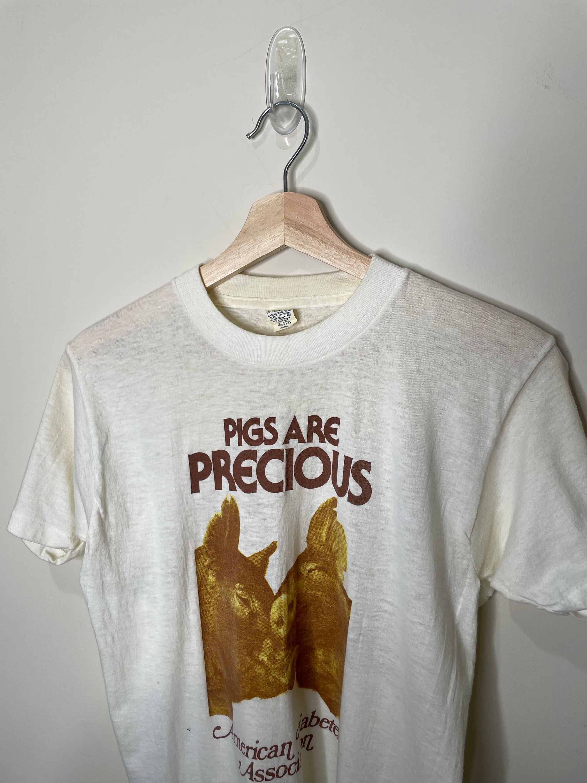 1970s “Pigs Are Precious” Single Stitched Tee