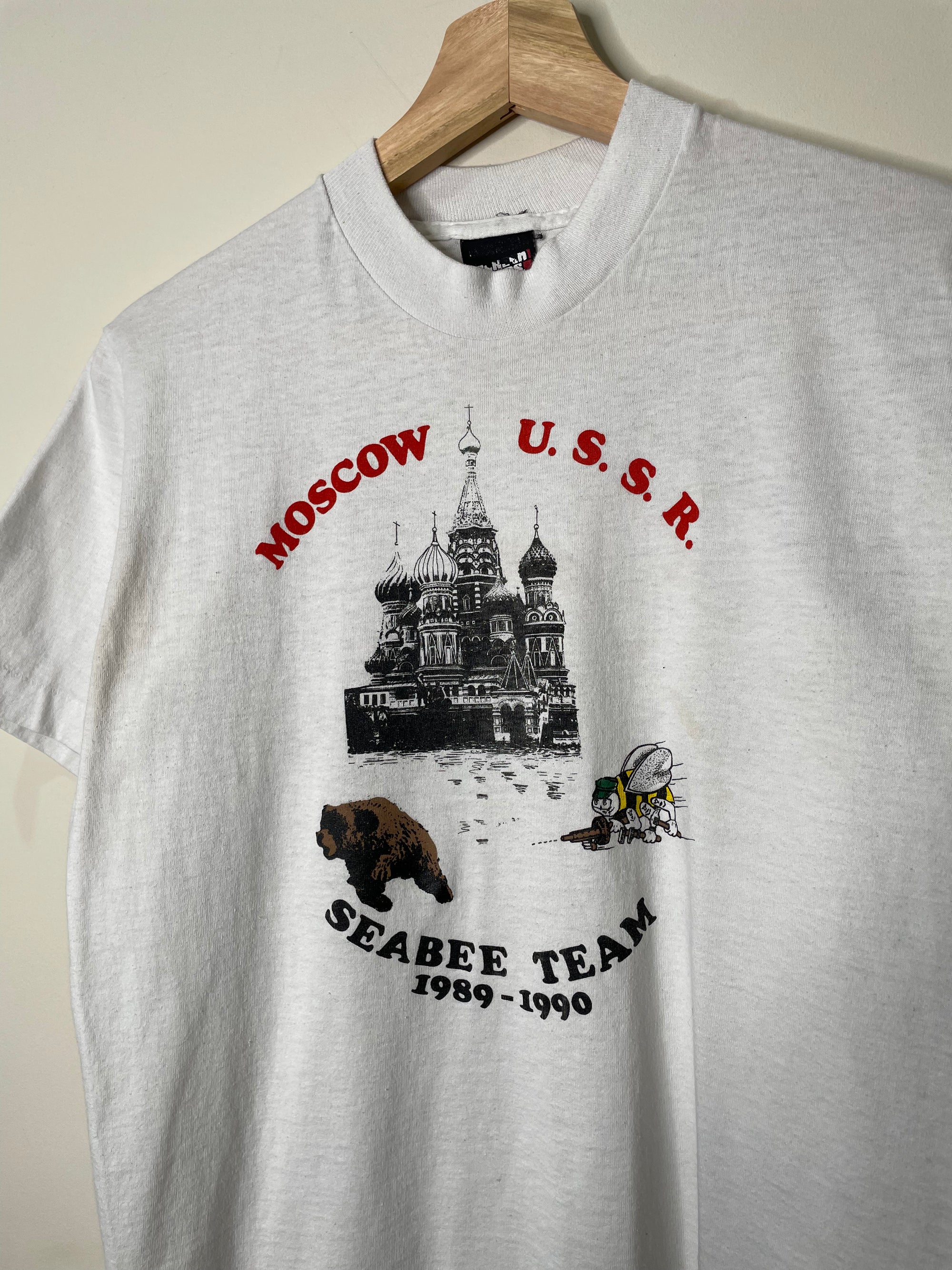 1990s “Moscow Seabee Team” Tee (S/M)