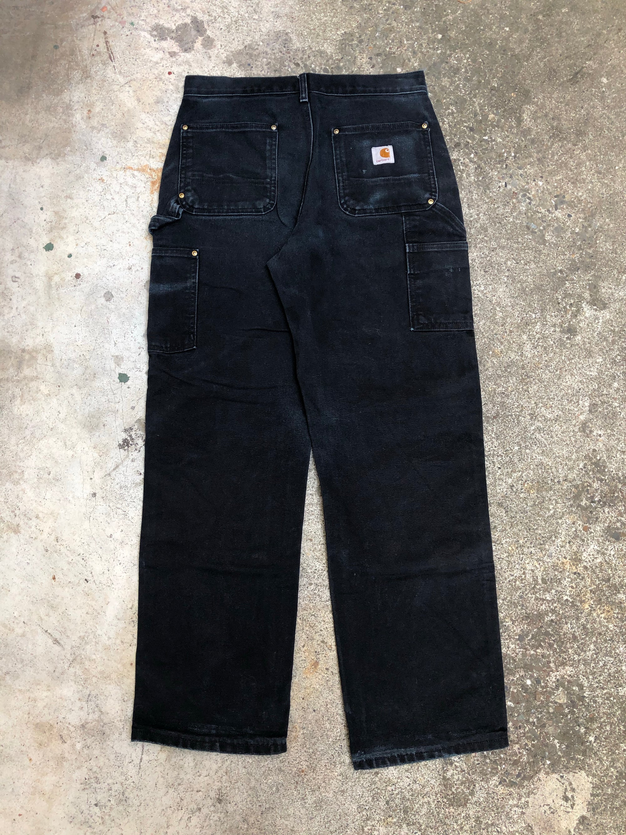 Carhartt B01 Black Double Front Knee Work Pants (29X29)