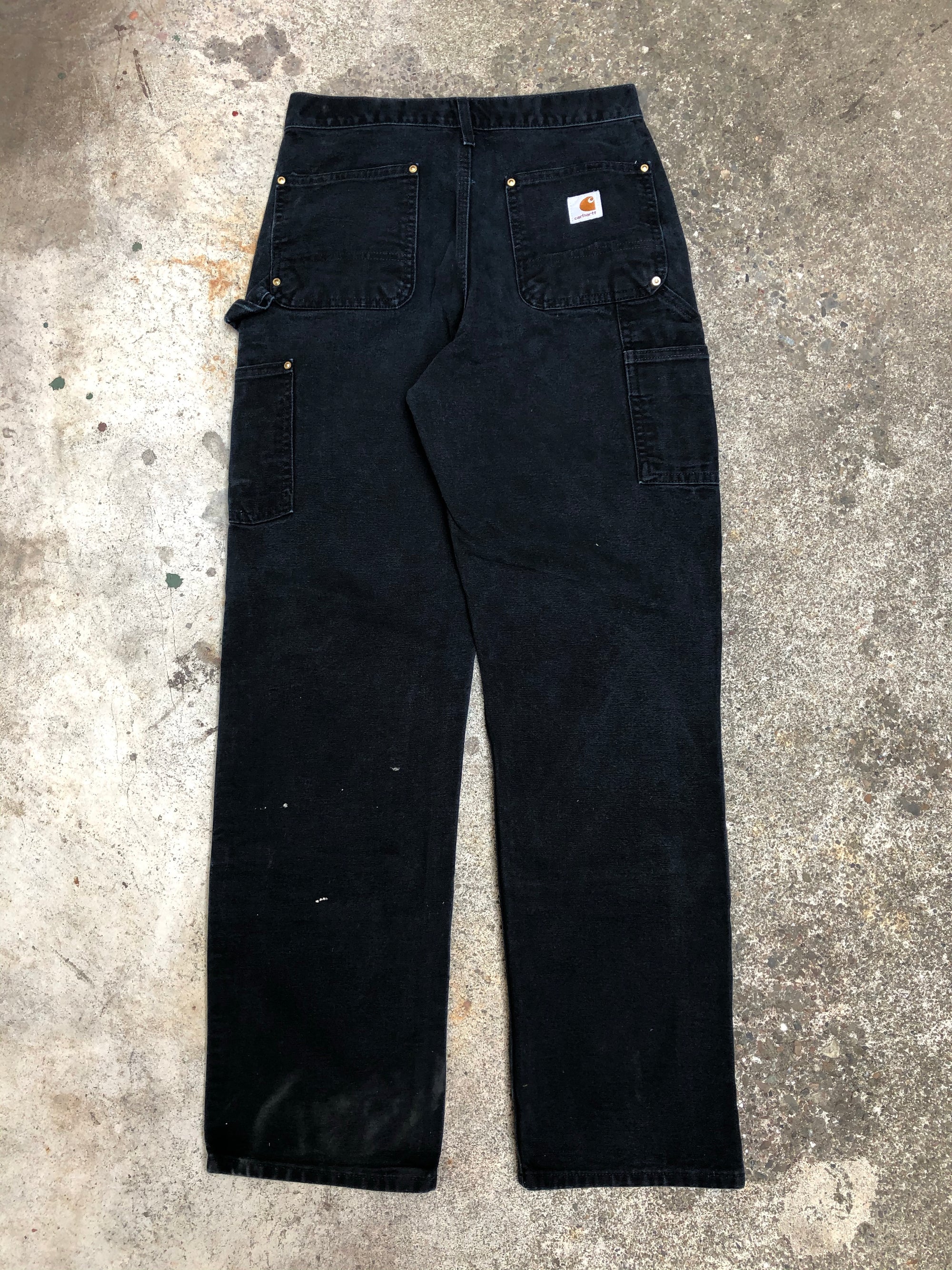 Carhartt B01 Black Double Front Knee Work Pants (29X31)