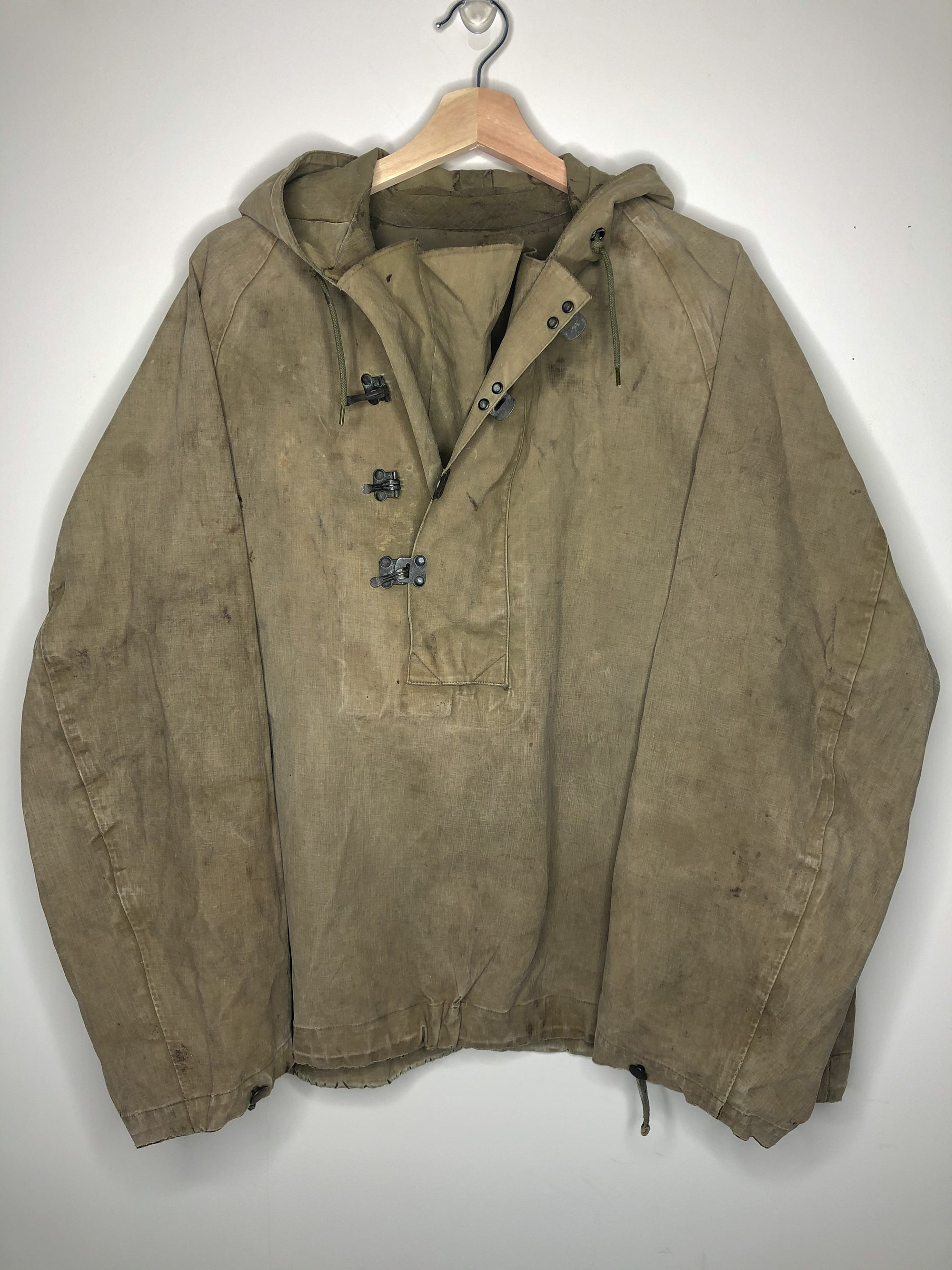 1940s WWII Faded Clasp Anorak Pullover