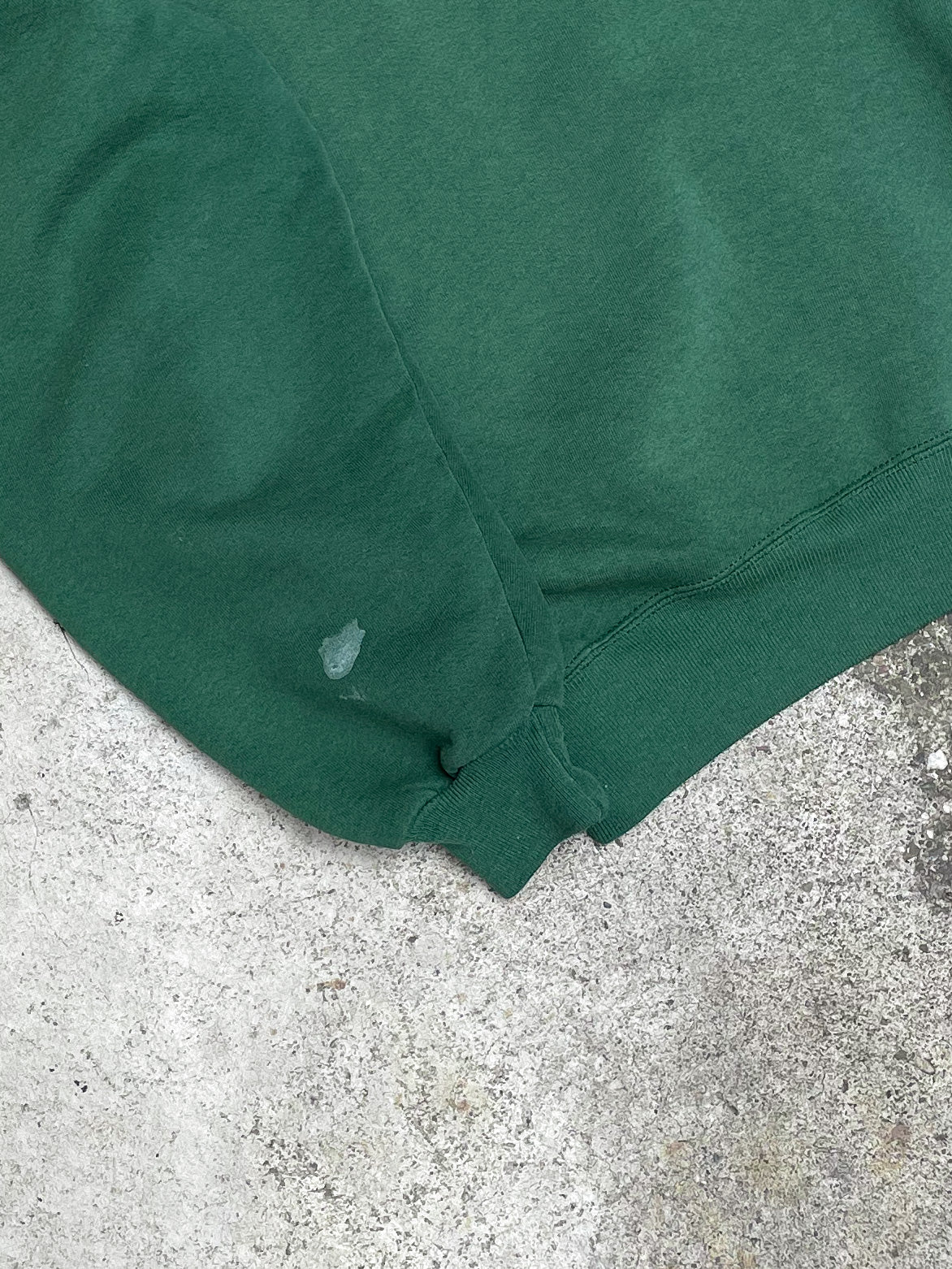 1990s Russell Faded Green Blank Sweatshirt (XXL)
