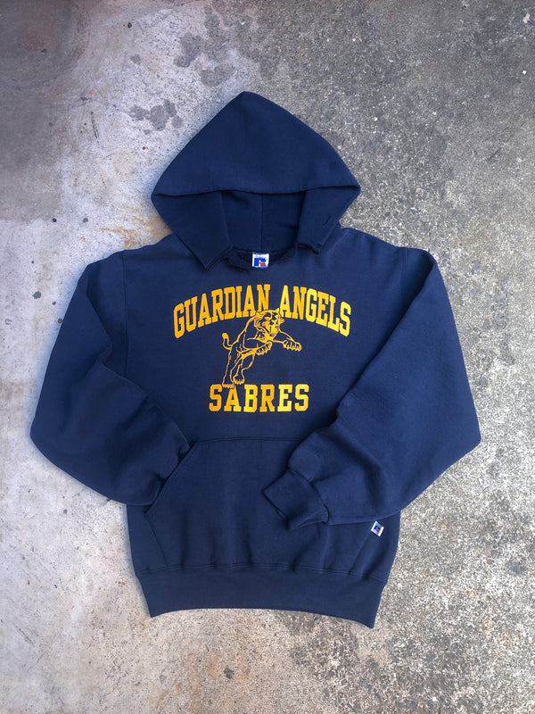 1990s Russell “Guardian Angels Sabres” Navy Hoodie