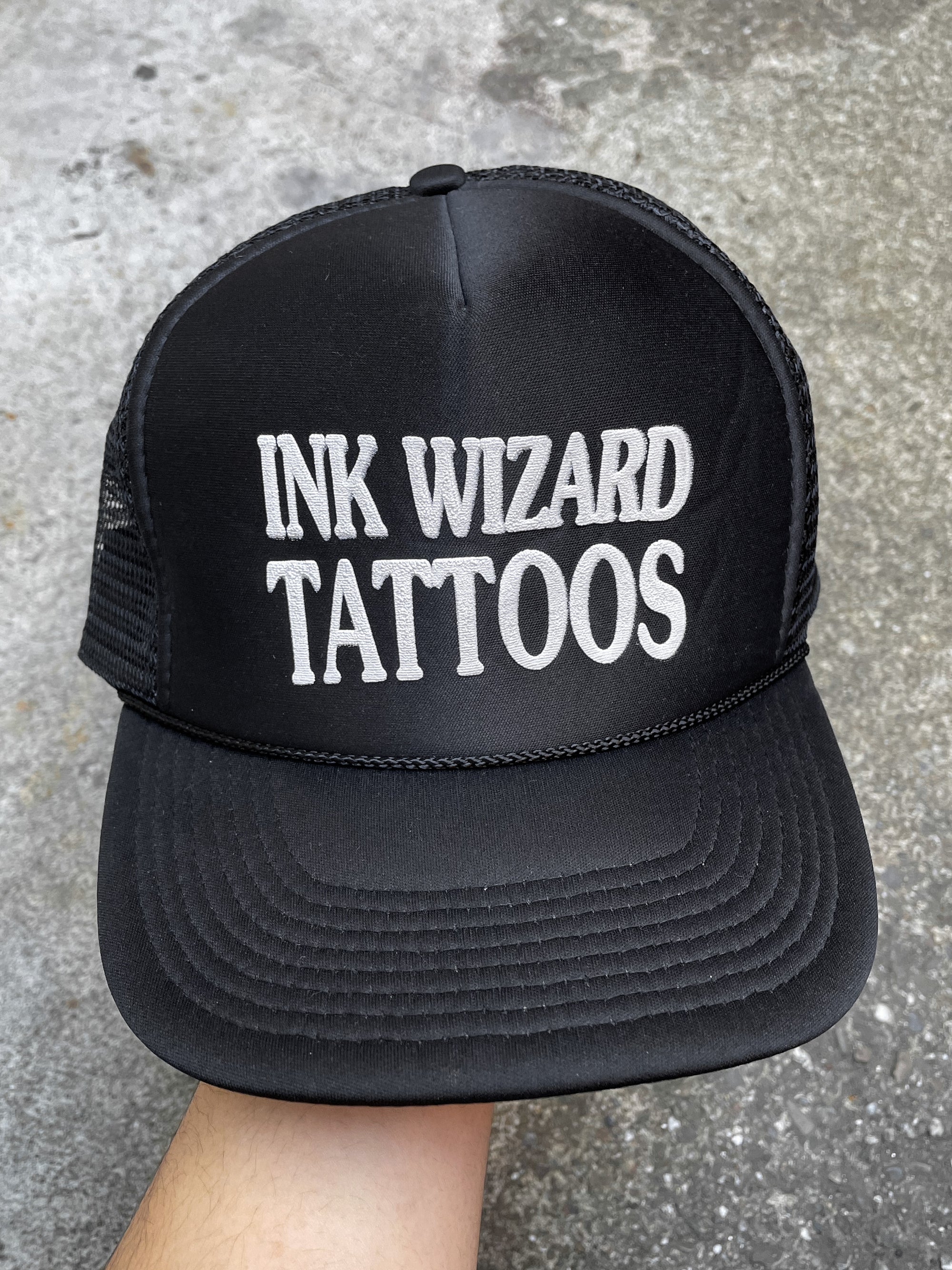 1990s “Ink Wizard Tattoos” Trucker Hat