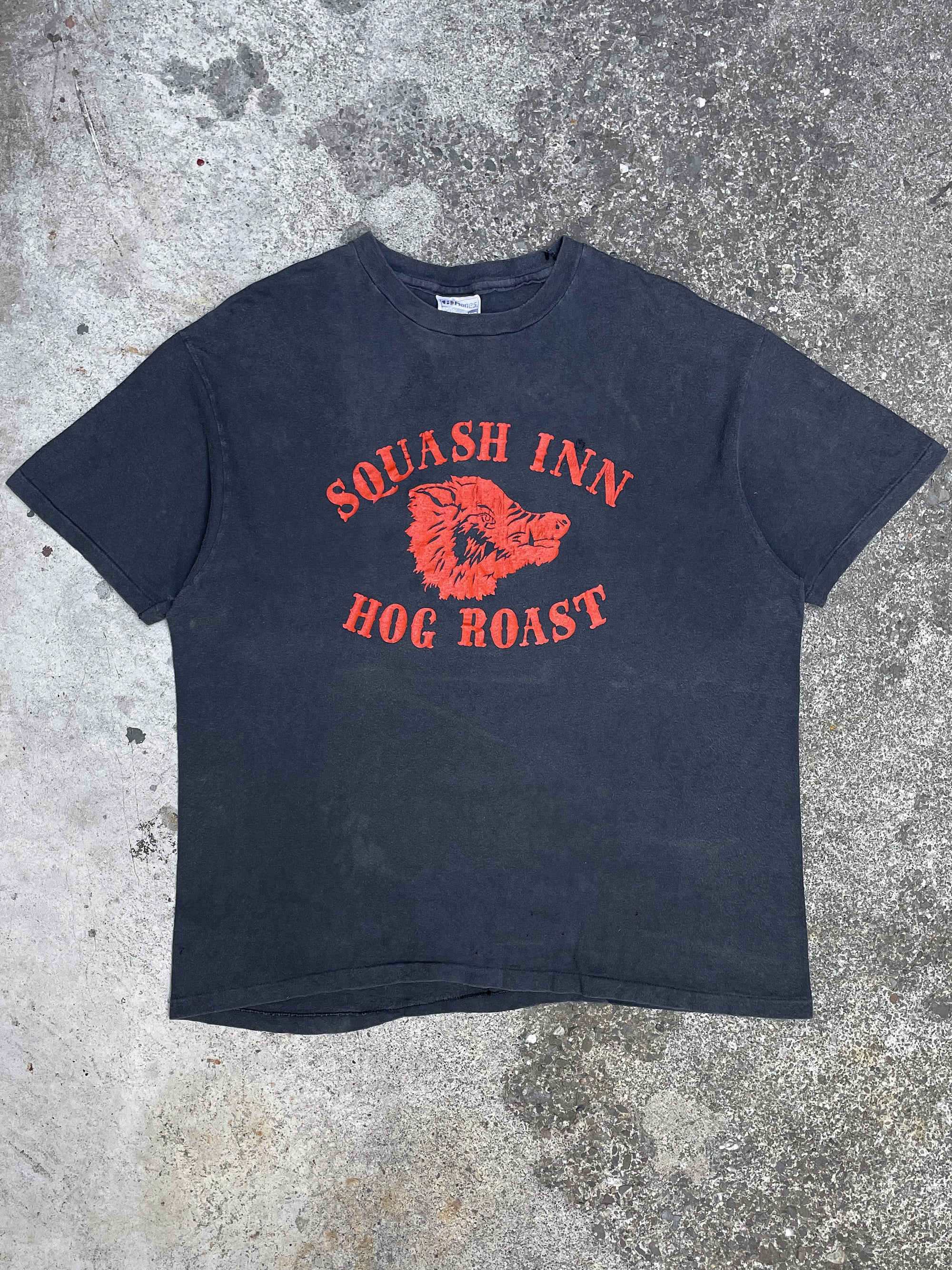 1980s “Squash Inn Hog Roast” Faded Single Stitched Tee (M/L)