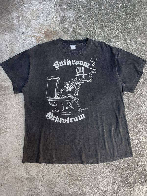 1980s “Bathroom Orkestraw” Faded Black Tee