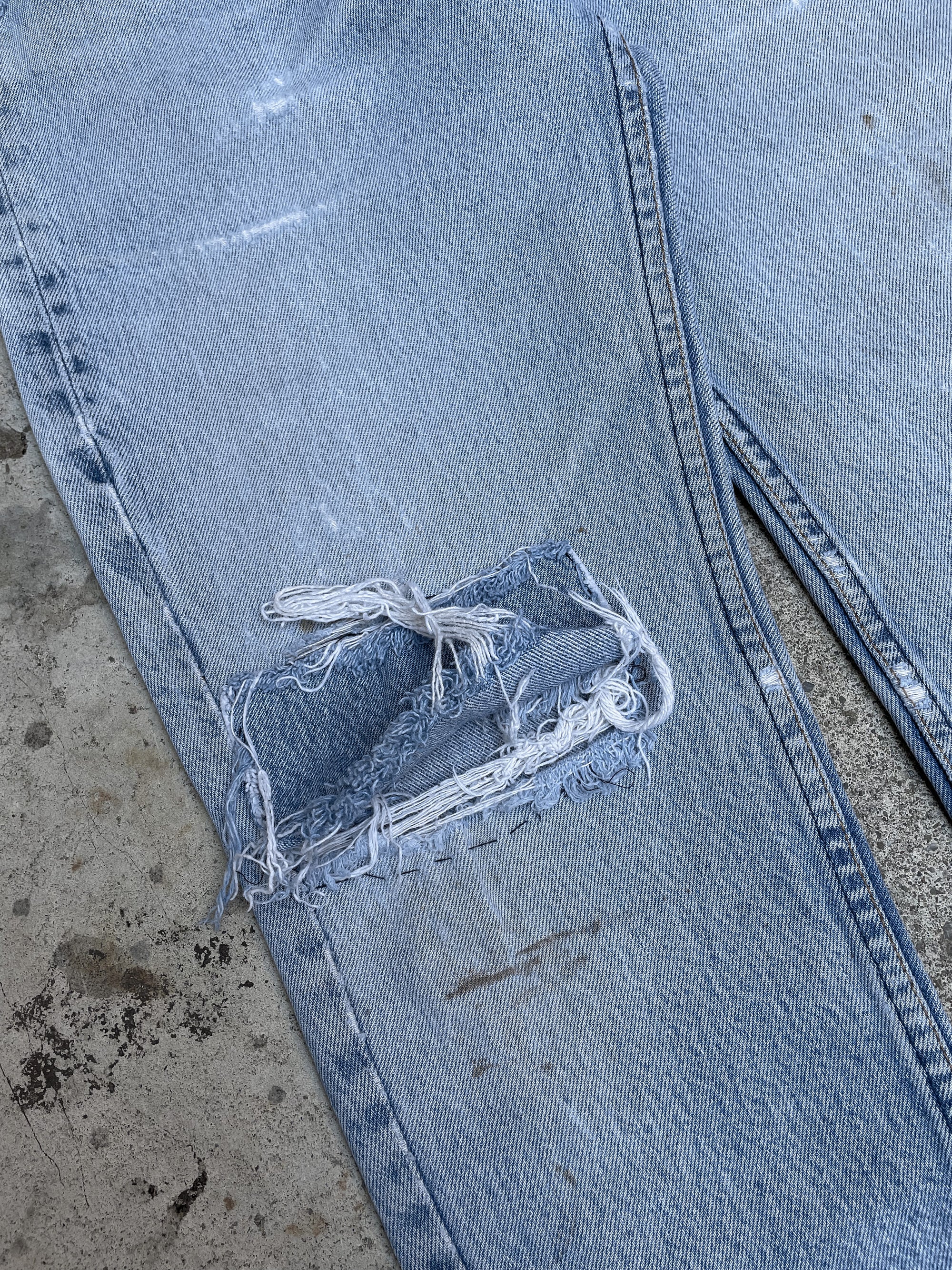 1990s Levi’s Patch Repaired Faded Blue 501 (28X26)