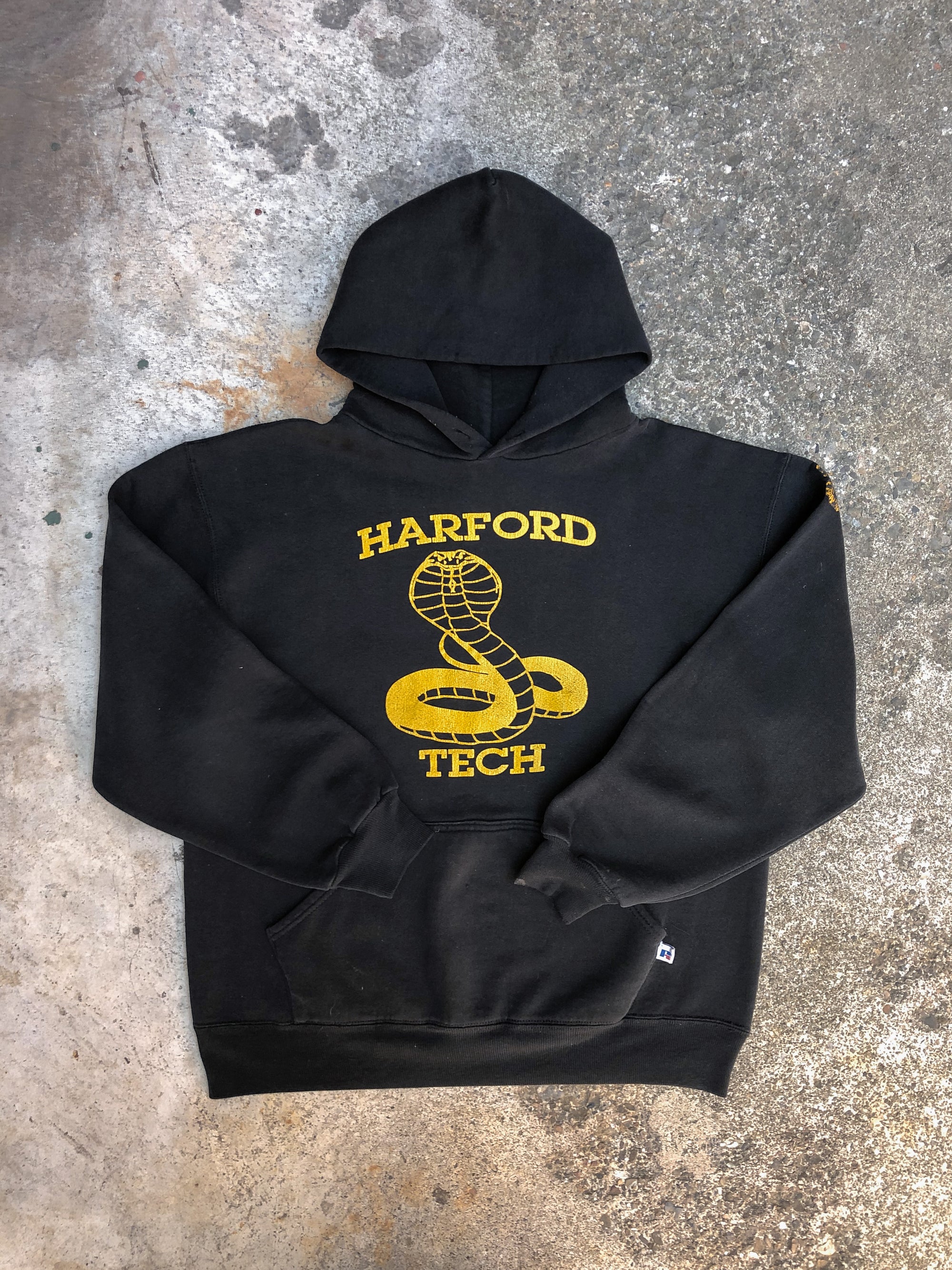 1990s Russell “Harford Tech” Black Hoodie