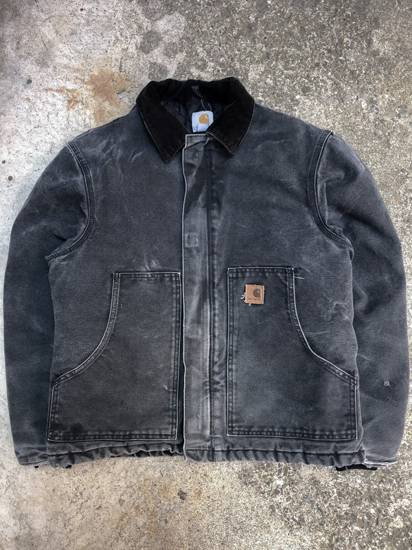 Vintage Carhartt Washed Black Quilted Arctic Jacket (M)