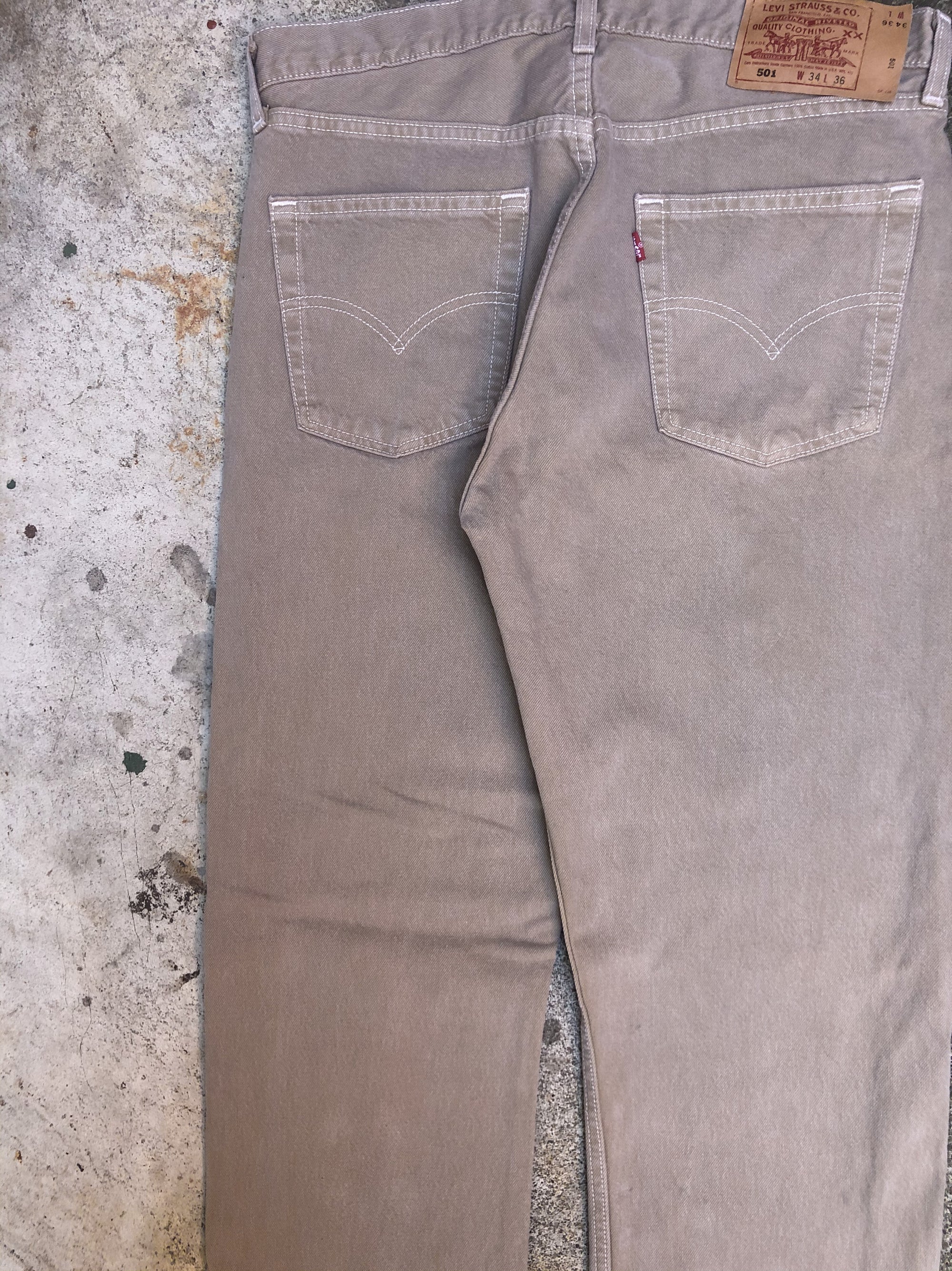 1990s Levis Tan 501 (34X34)